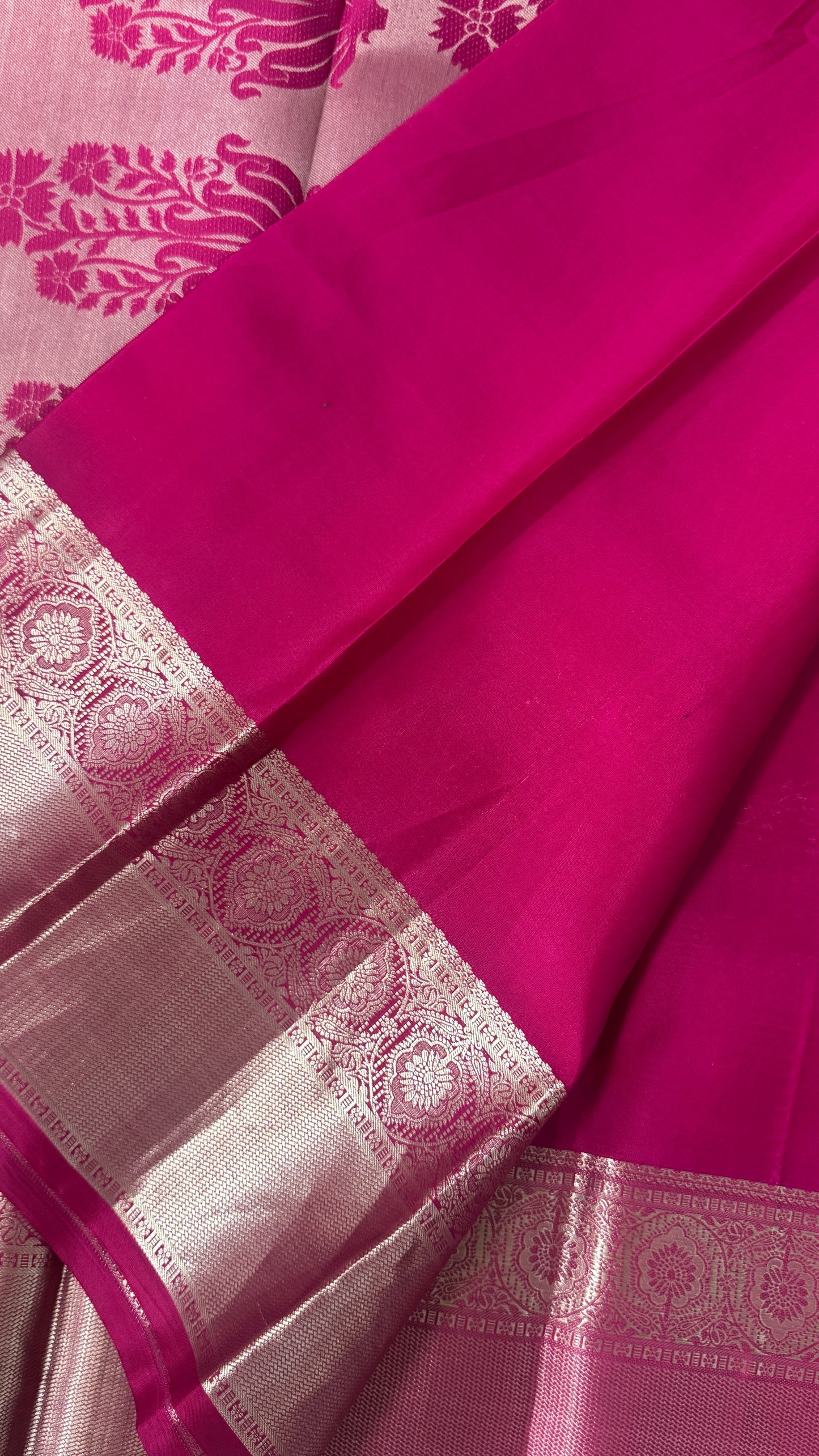 Pure Kanchivaram Silk Saree – Pink