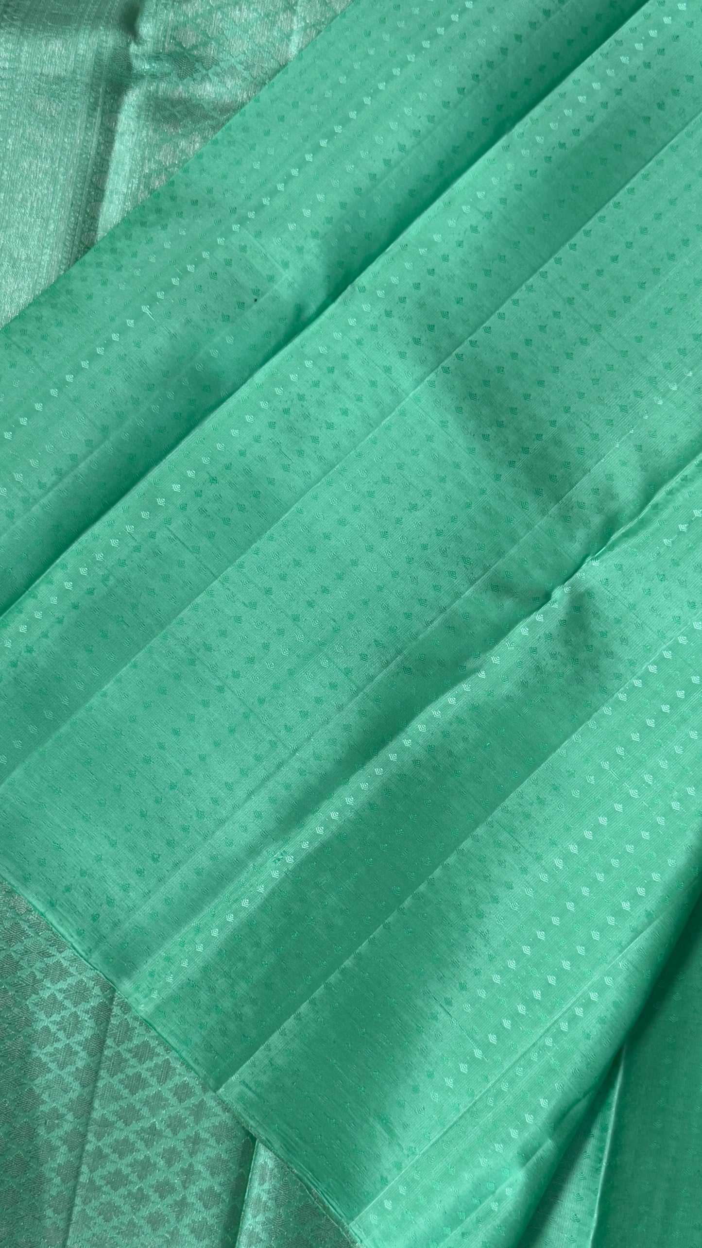Pure Kanchivaram Silk Saree – Mint / Sea Green Elegance Woven in Tradition