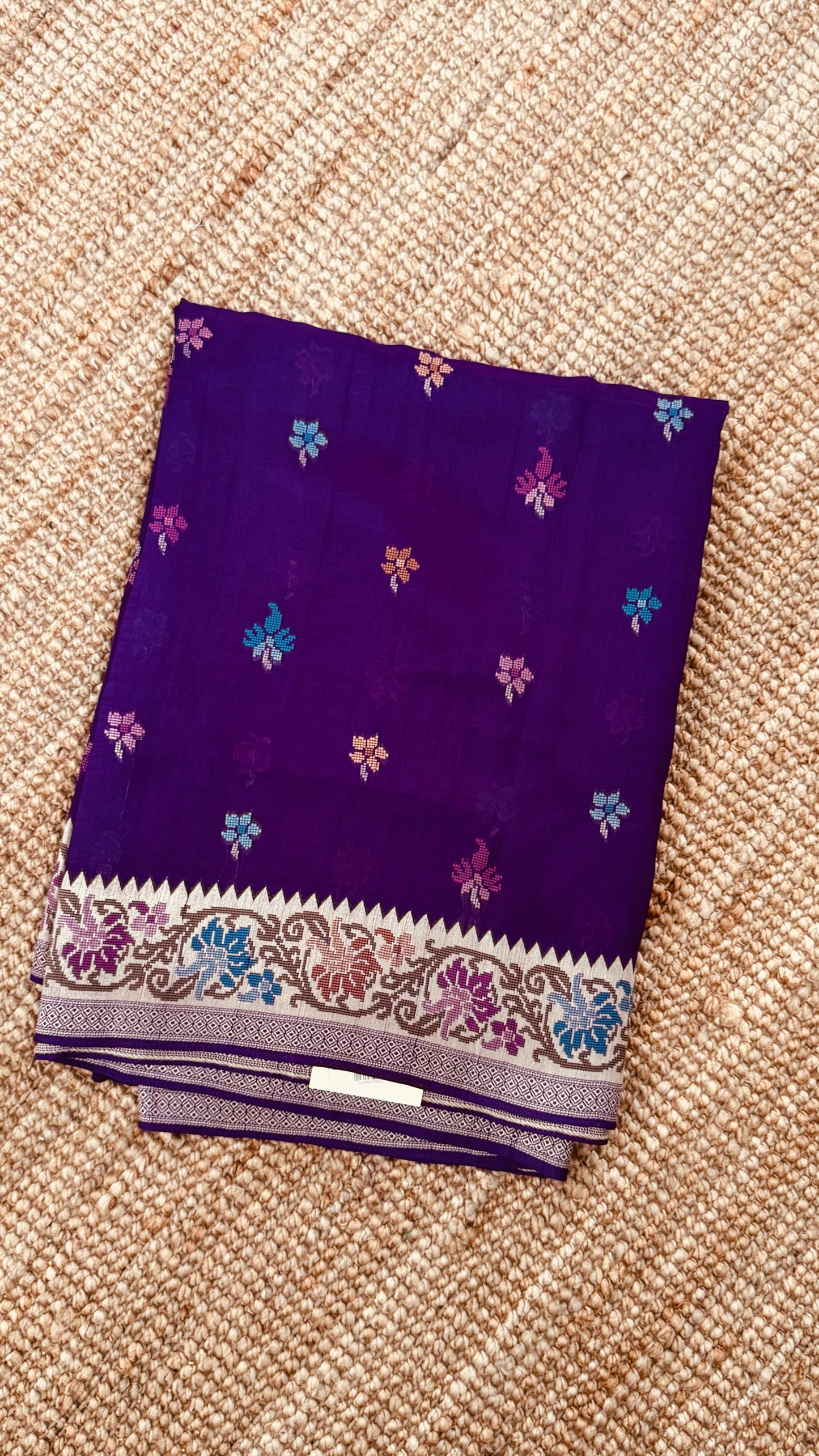 Tussar Raw Silk Handloom – Purple