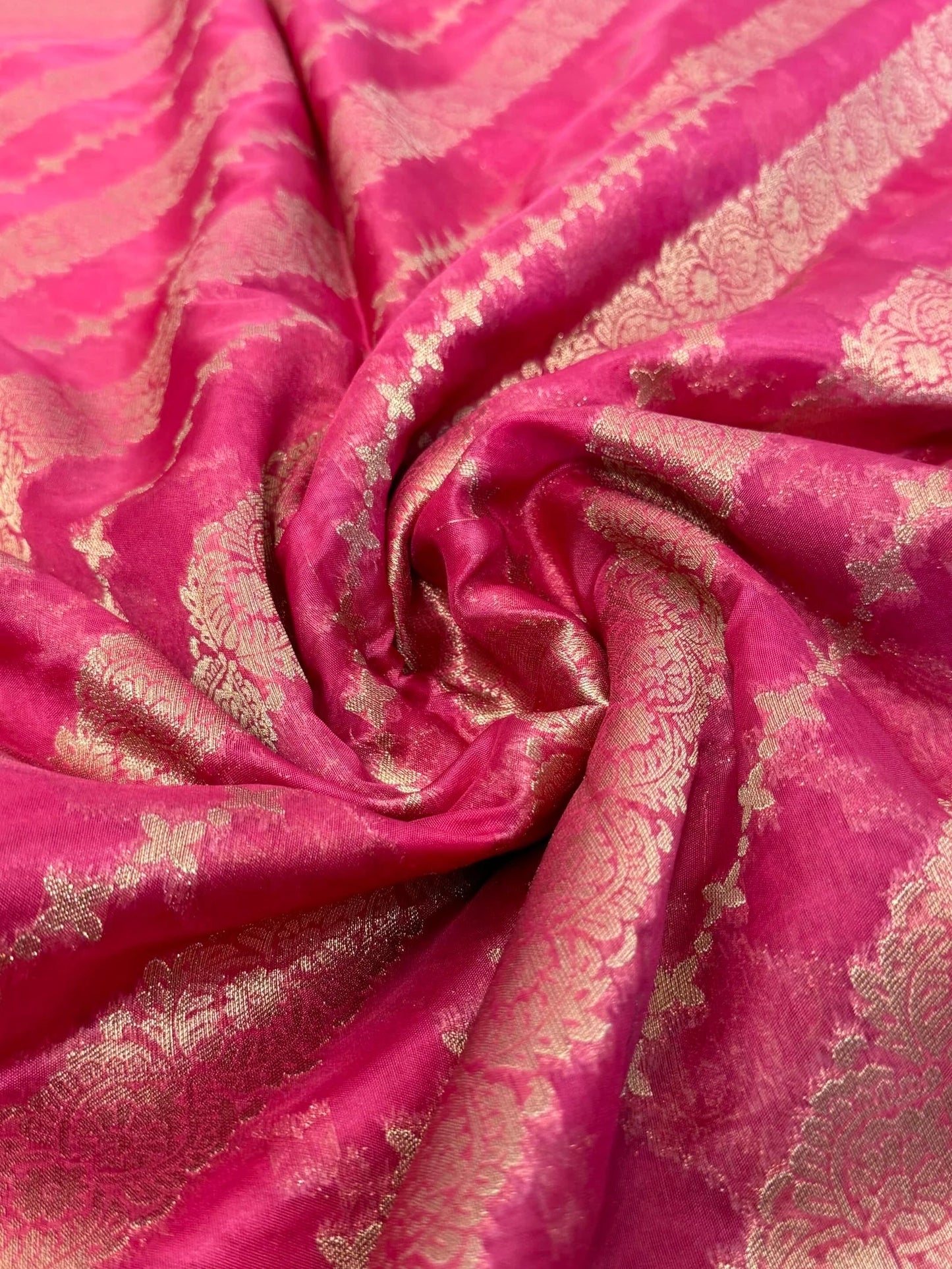 Pure Organza Silk Saree – PINK