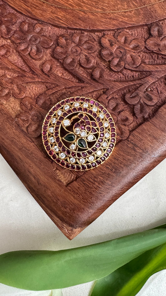 Peacock Hair bun accessory