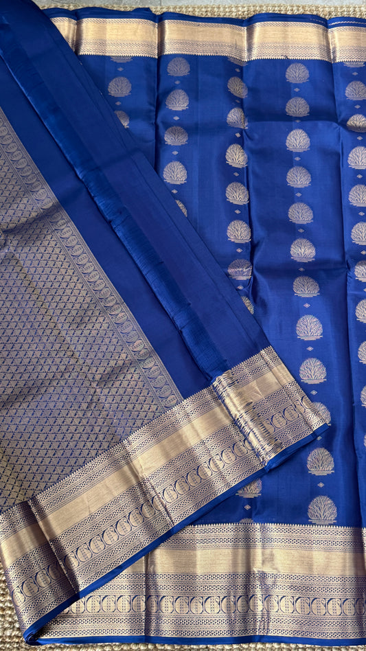 KANJIVARAM PURE SILK SAREE in Royal Blue