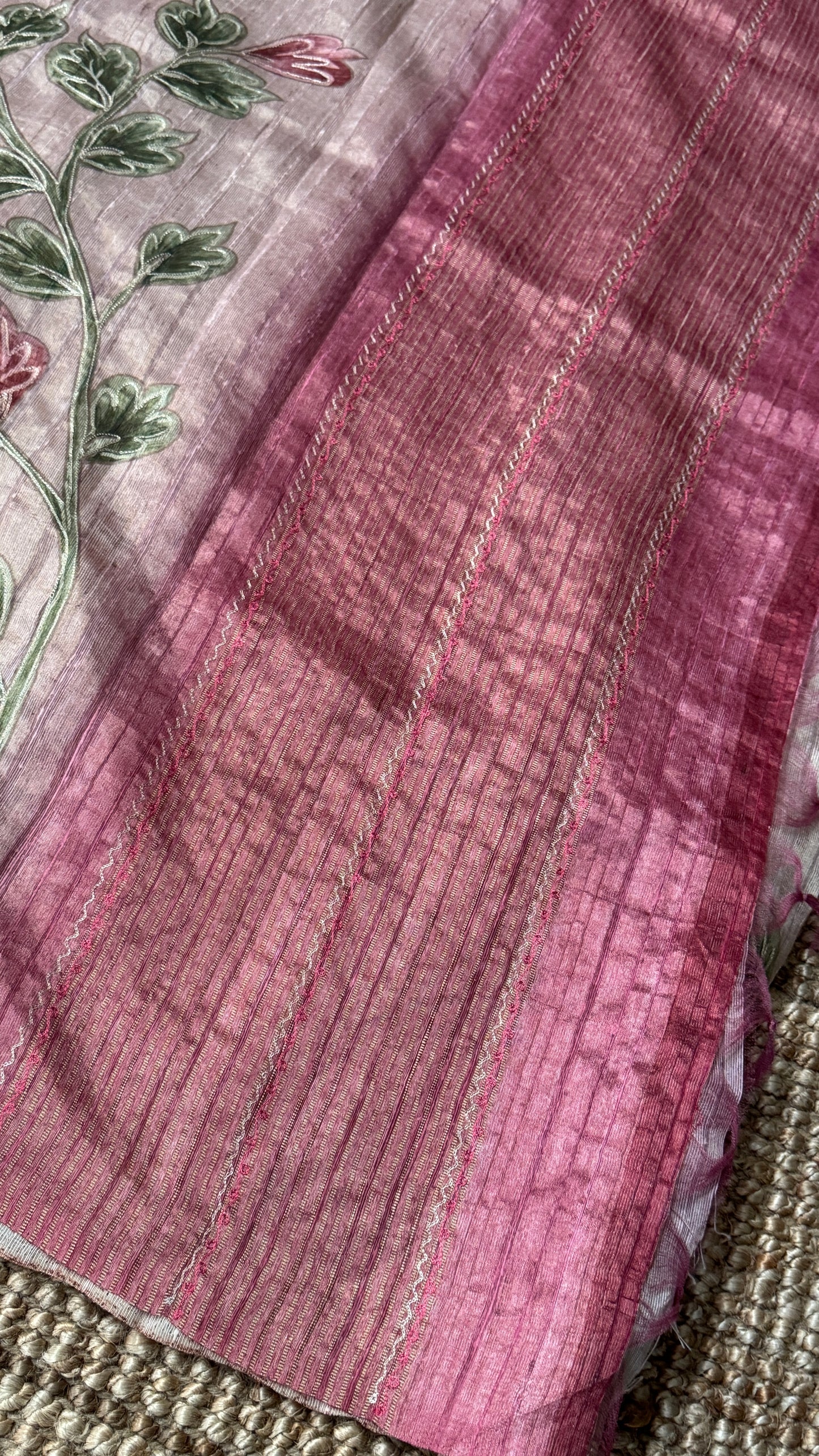 Tissue Silk – Pink and Gold