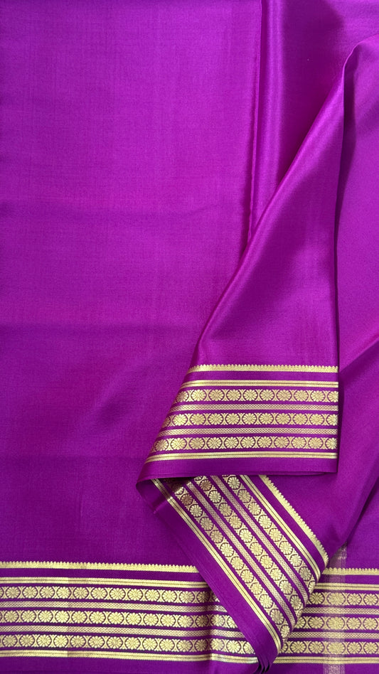 Pure Mysore Silk Sarees - Purple