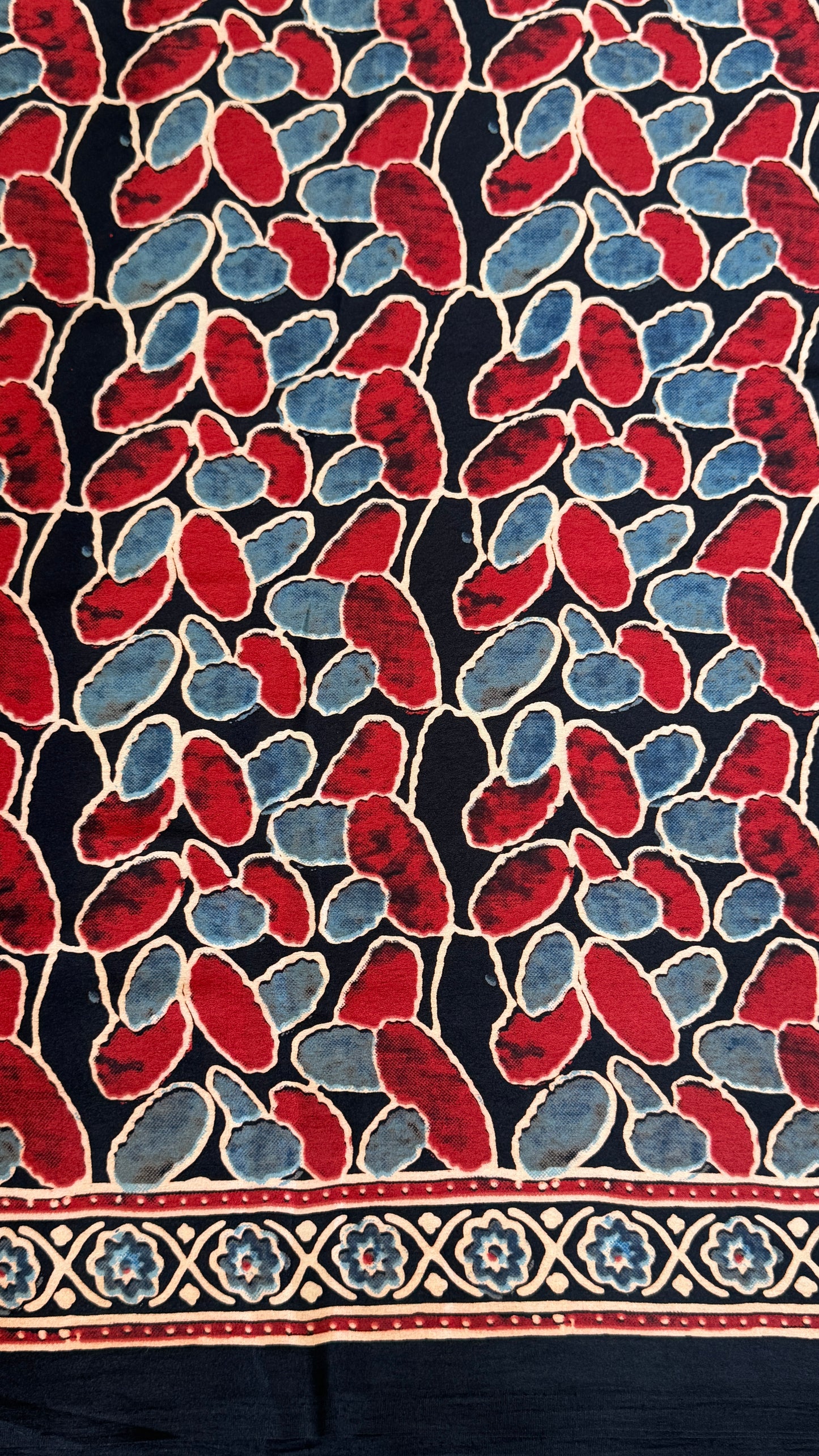 Modal silk with Ajrakh prints β Black