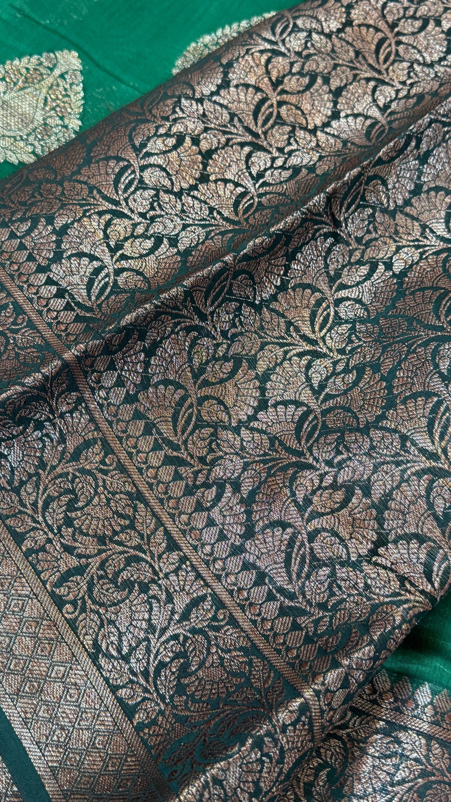 Pure Chanderi Cotton Saree – Antique Borders