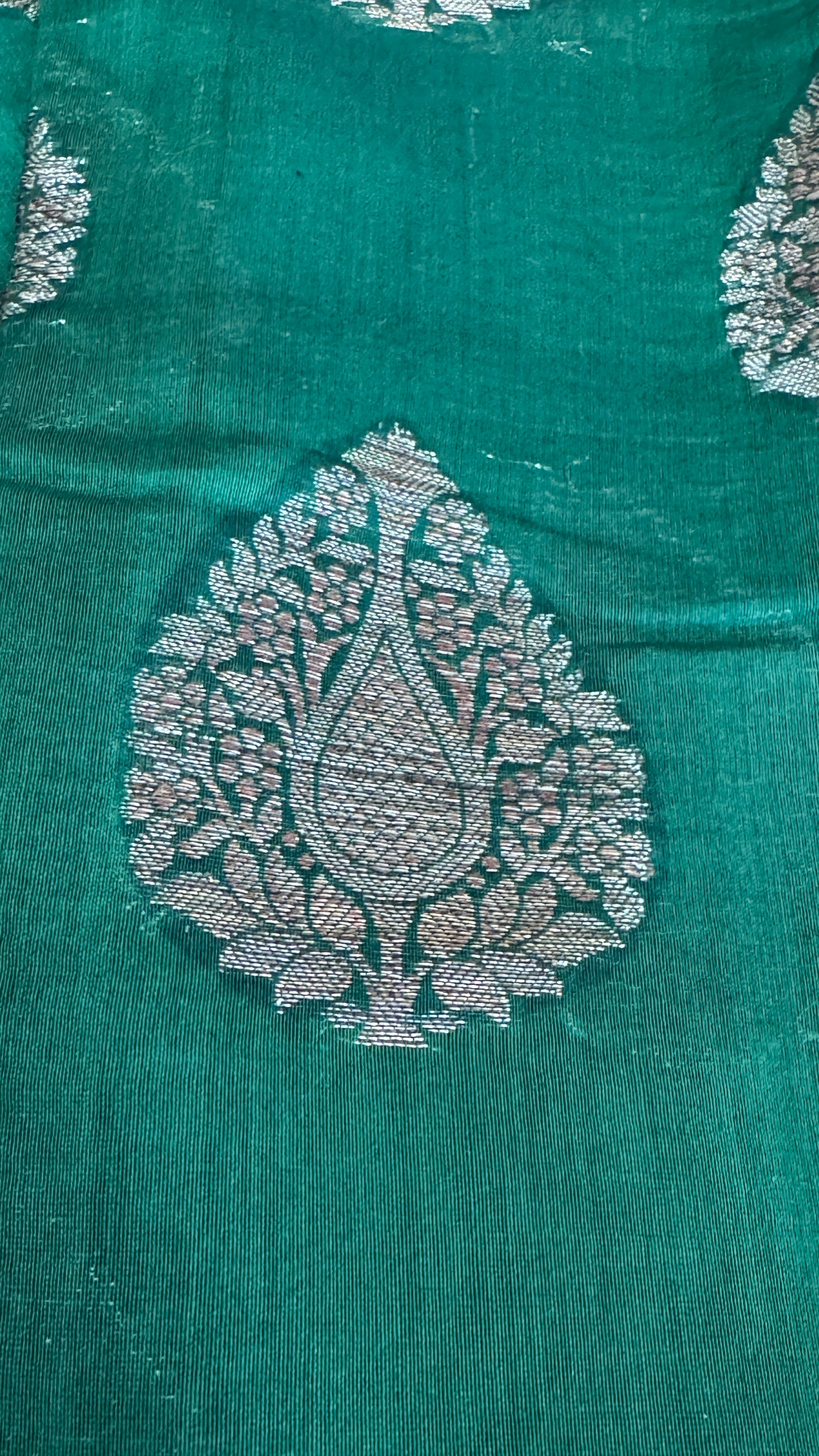 Pure Chanderi Cotton Saree – Antique Borders