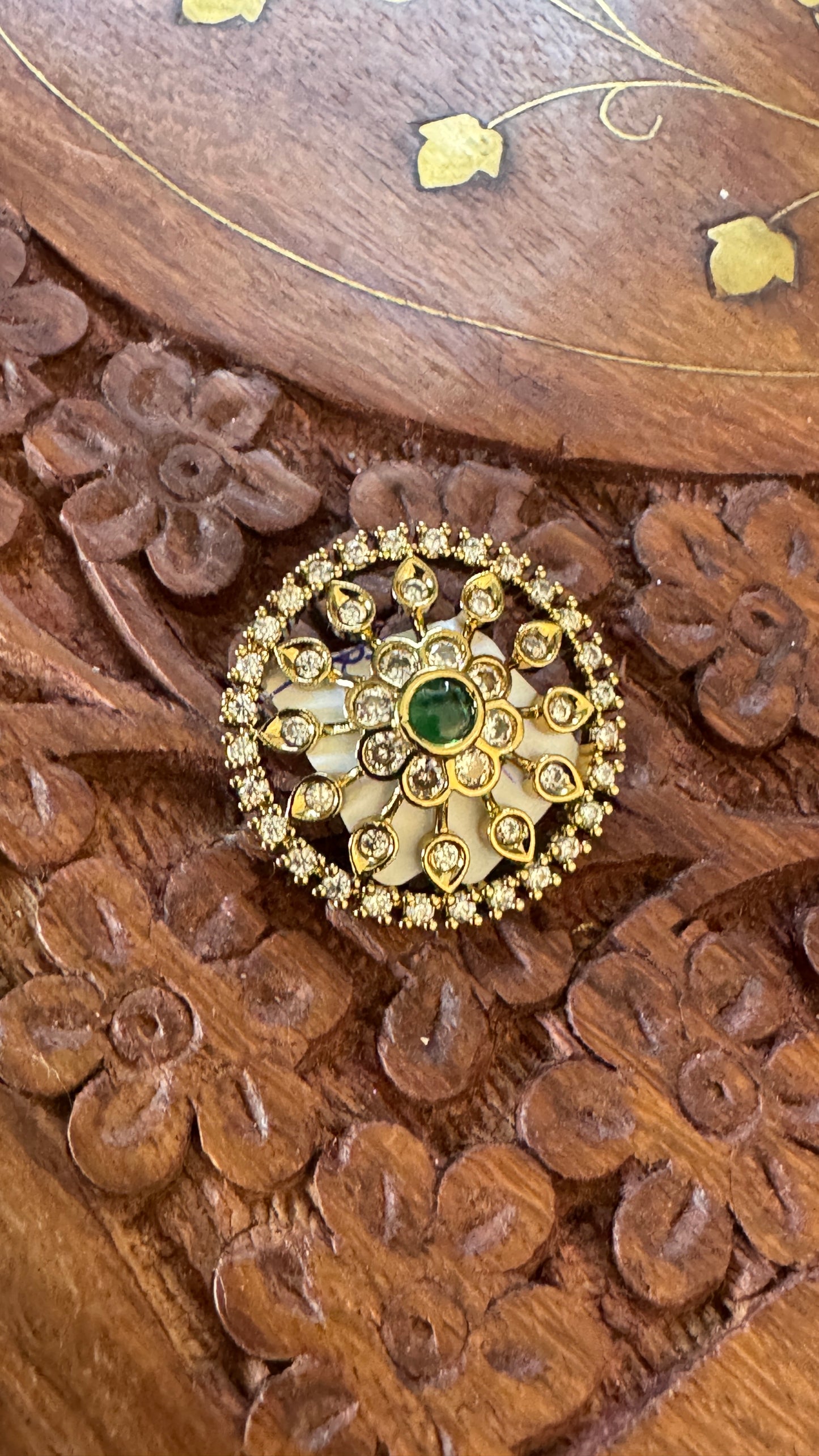 Jadai Billai Hair Brooch – Full & Half Moon (2-in-1)