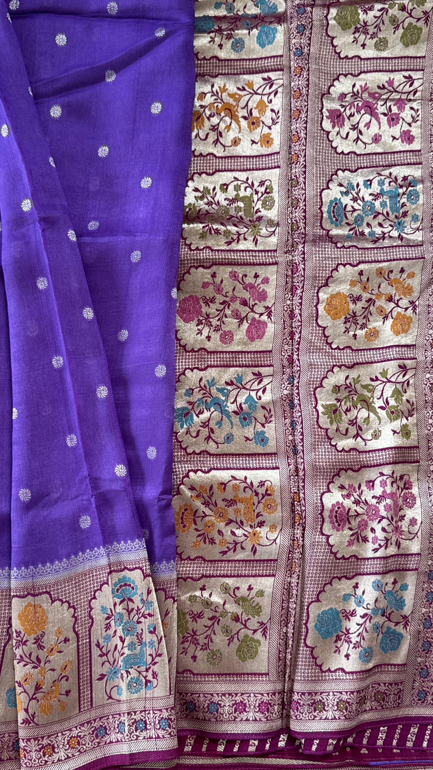 Tussar Raw Silk Handloom – Paithani Borders