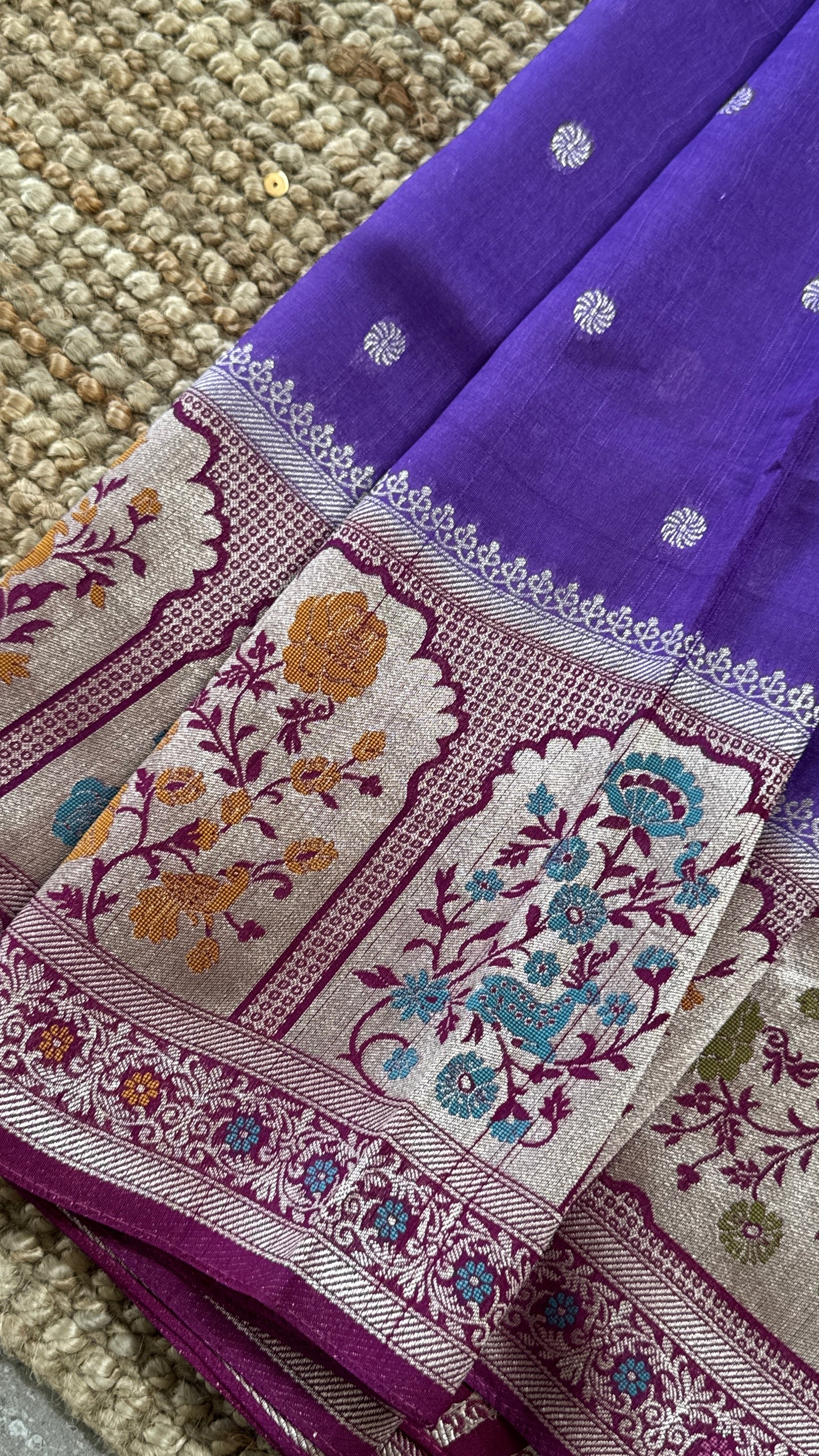 Tussar Raw Silk Handloom – Paithani Borders