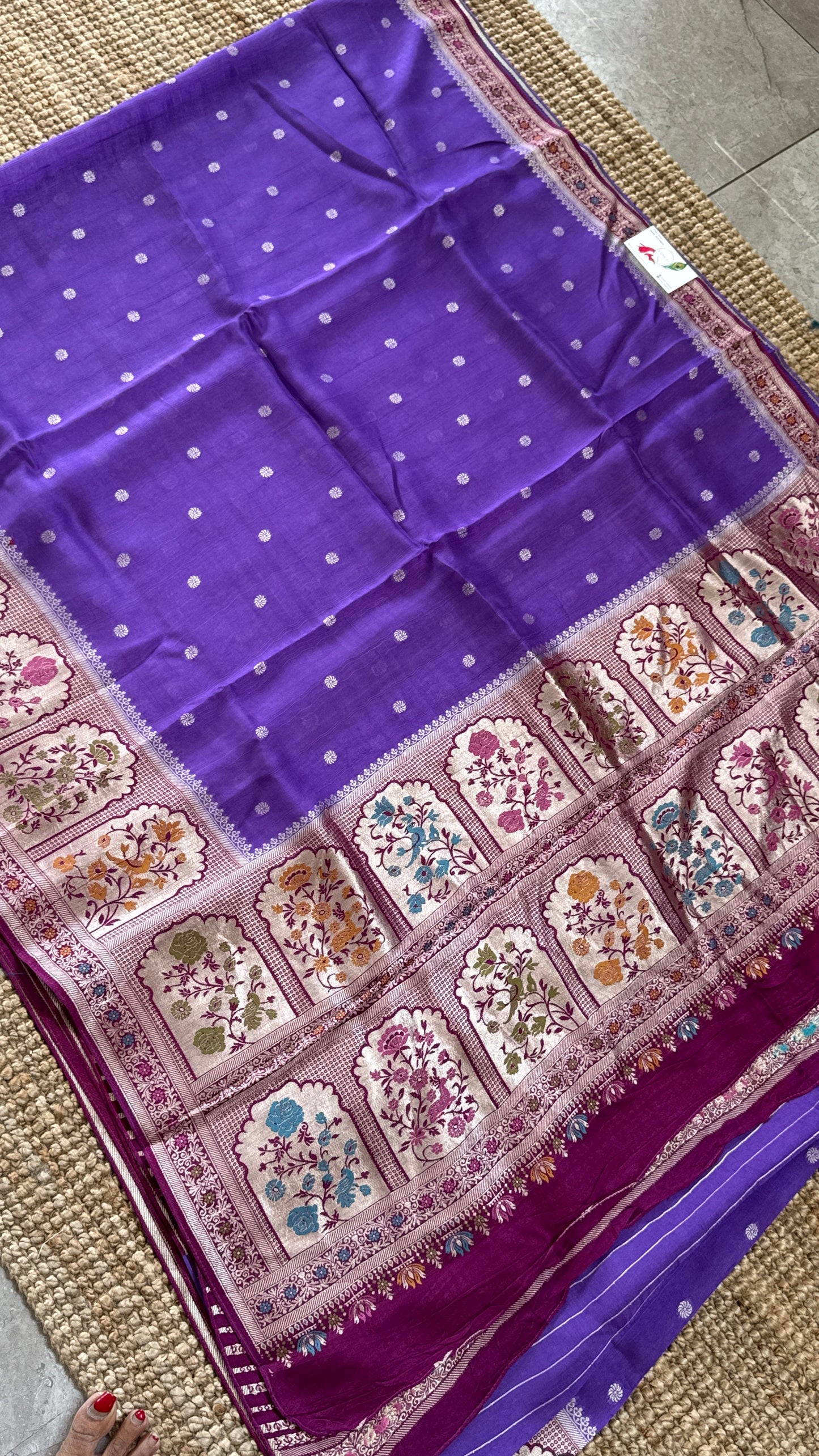 Tussar Raw Silk Handloom – Paithani Borders