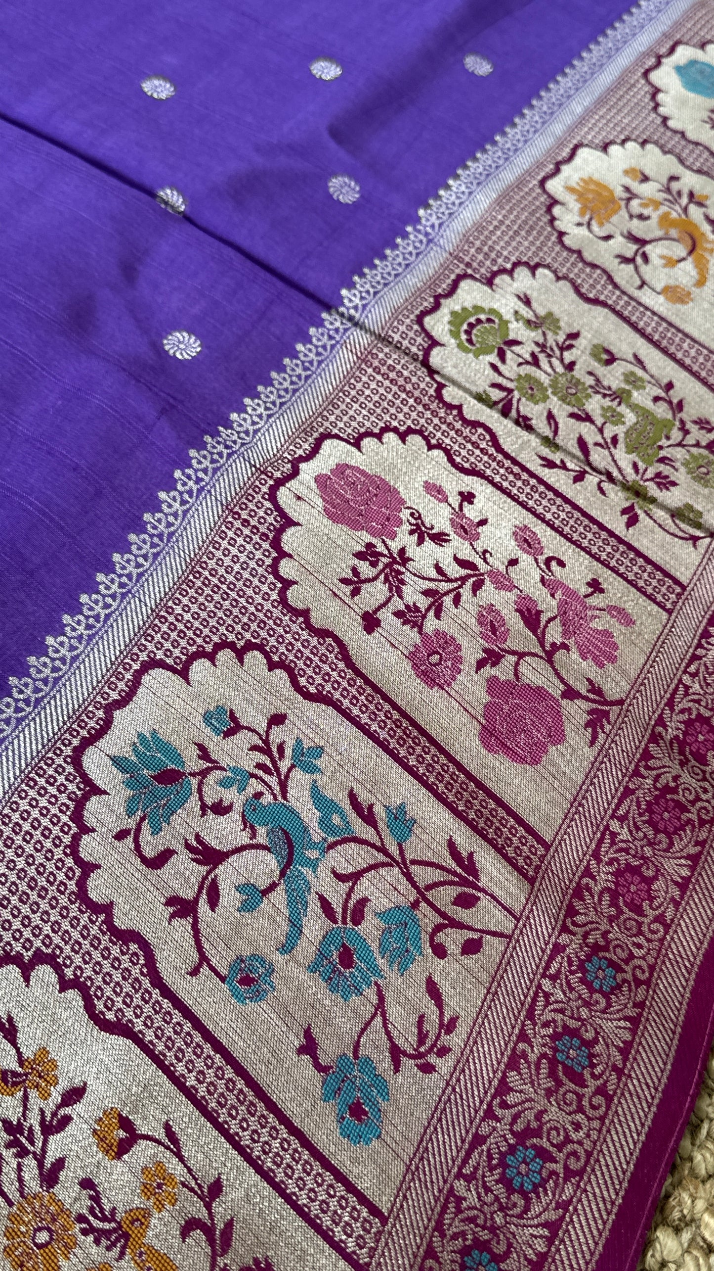 Tussar Raw Silk Handloom – Paithani Borders