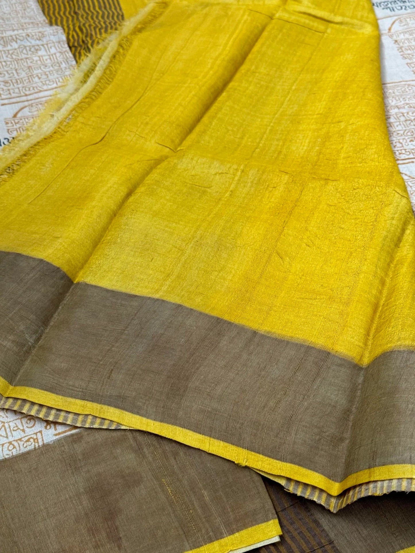 Pure Tussar silk saree β Block Devi prints