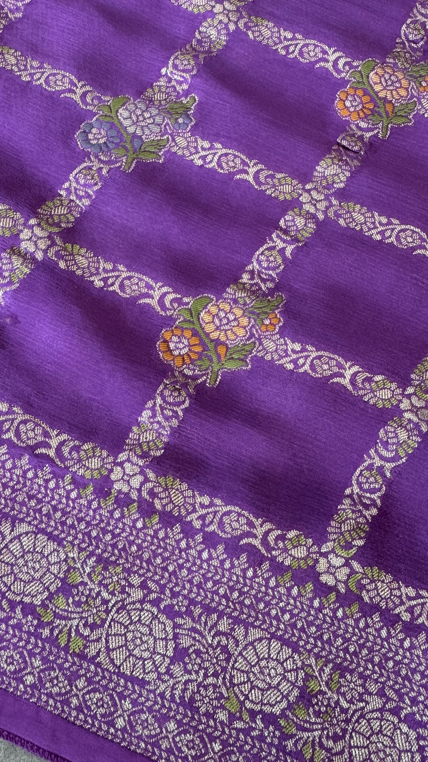 Munga Silk Banarasi Sarees - Purple Elegance
