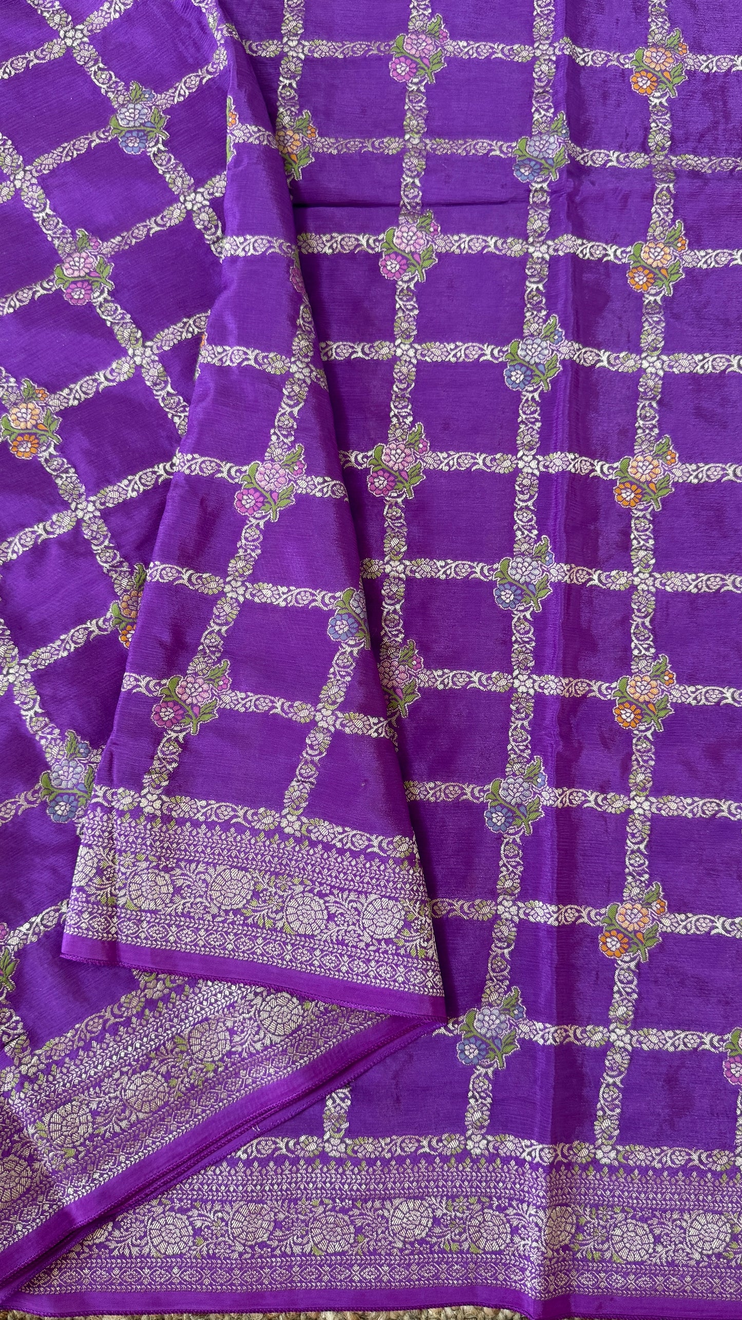 Munga Silk Banarasi Sarees - Purple Elegance