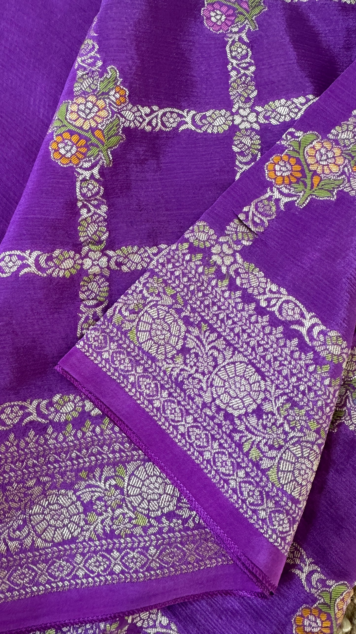 Munga Silk Banarasi Sarees - Purple Elegance