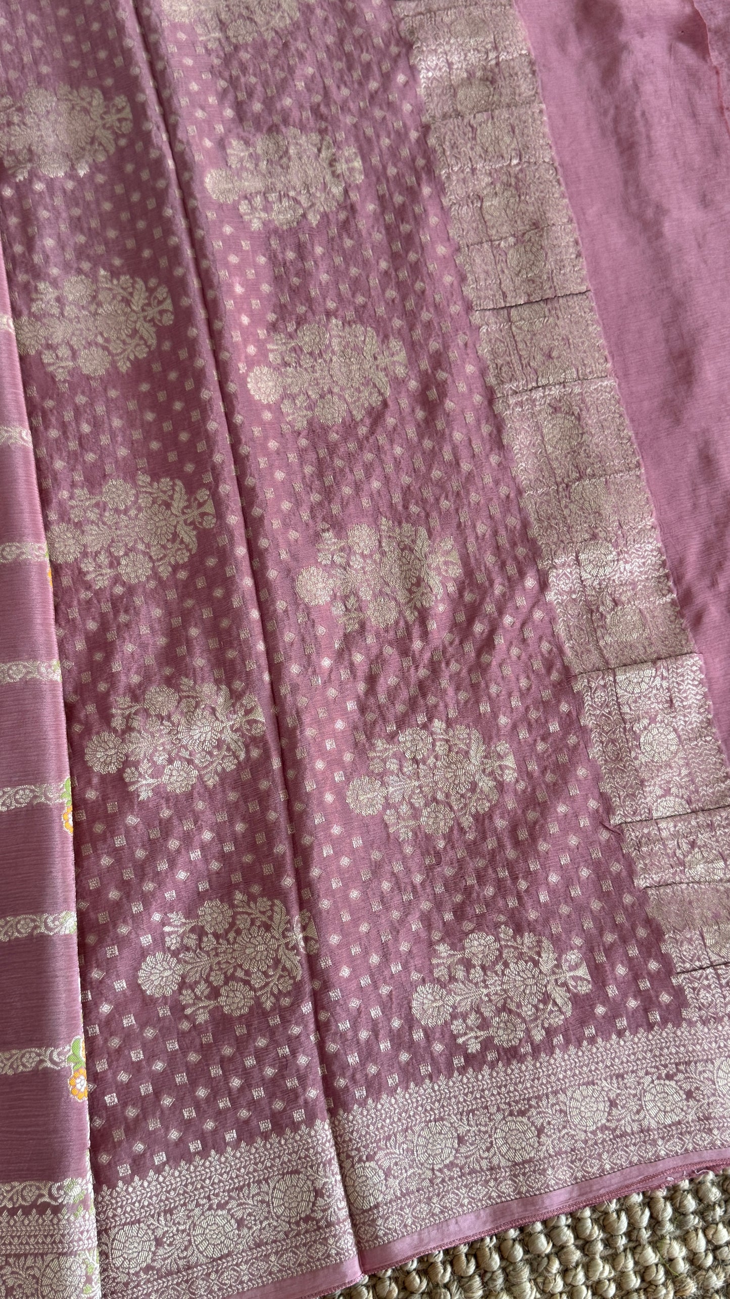 Munga Silk Banarasi Sarees - Mauve