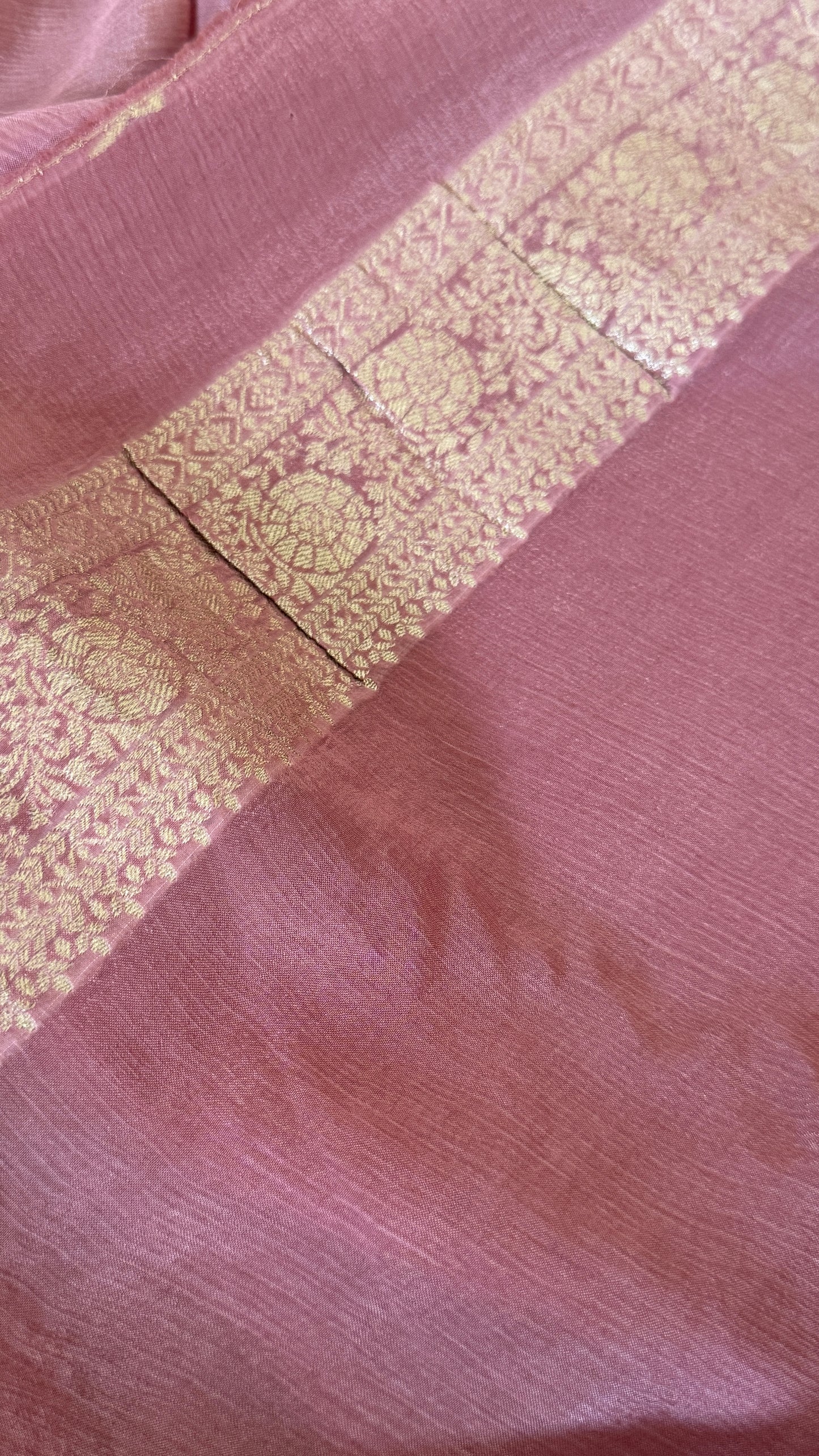 Munga Silk Banarasi Sarees - Mauve