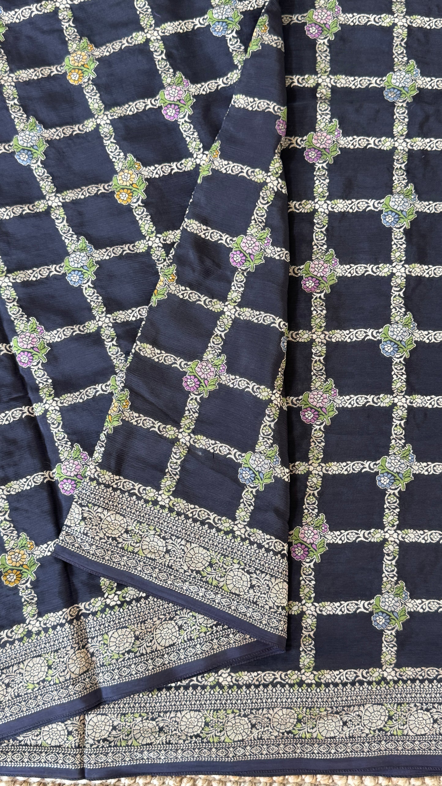 Munga Silk Banarasi Sarees - Black Elegance