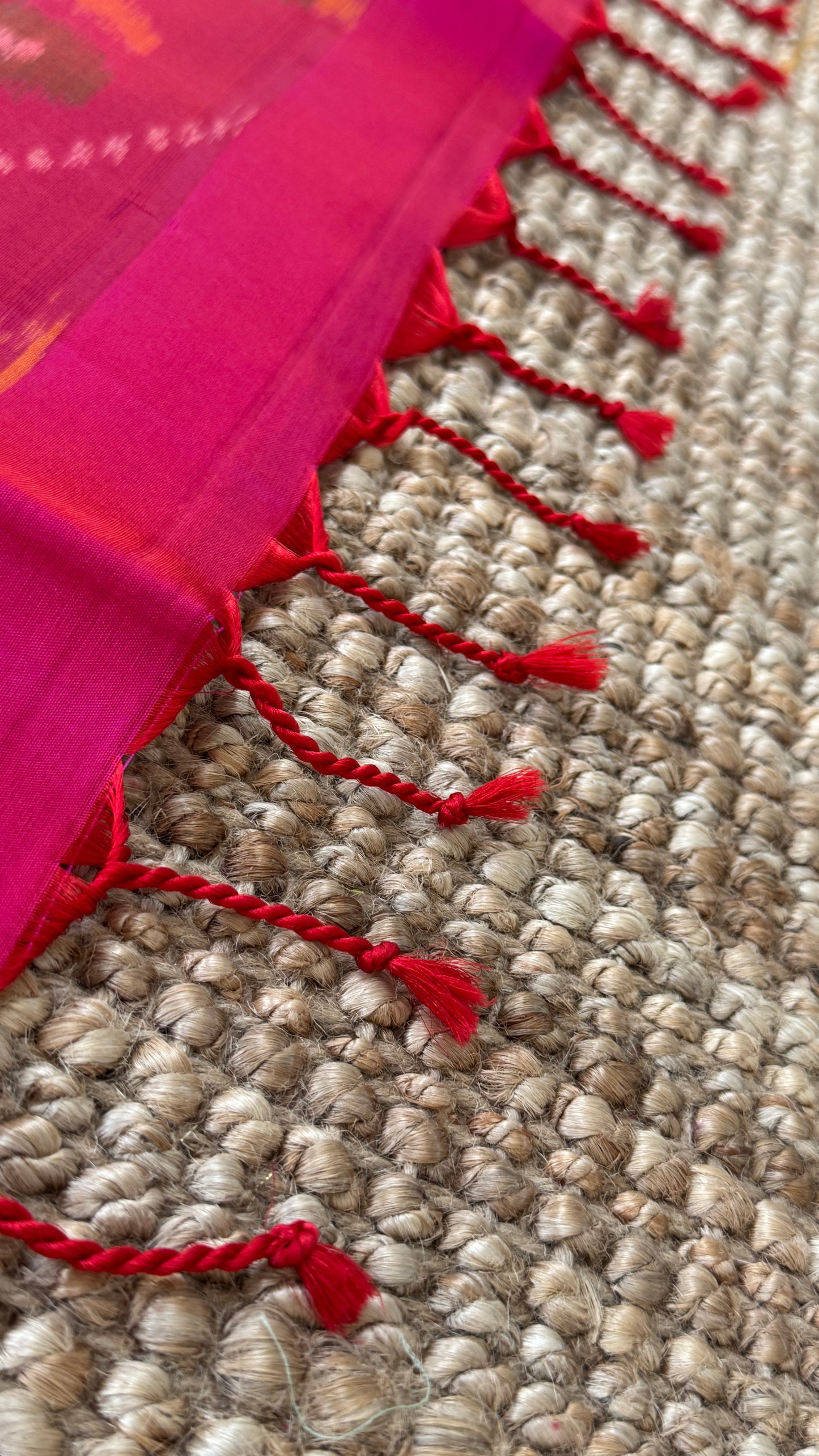 PURE SOFT SILK HANDLOOM SAREE – BOTTLE GREEN WITH PINK BORDER
