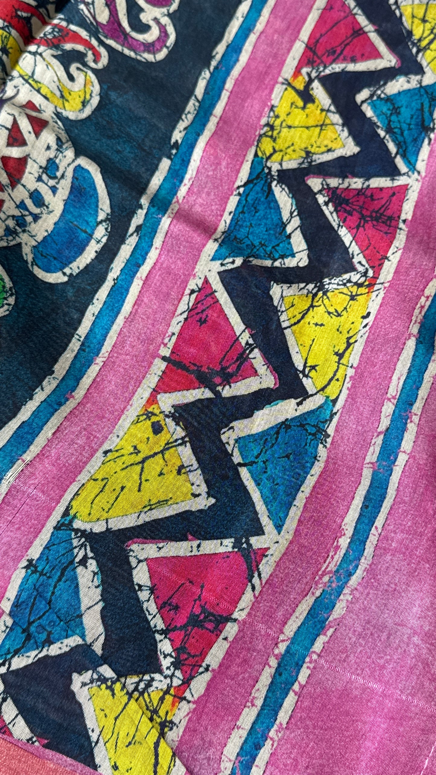 Pure Chanderi Cotton Silk Saree – Digital Batik Floral Print with Zari Border
