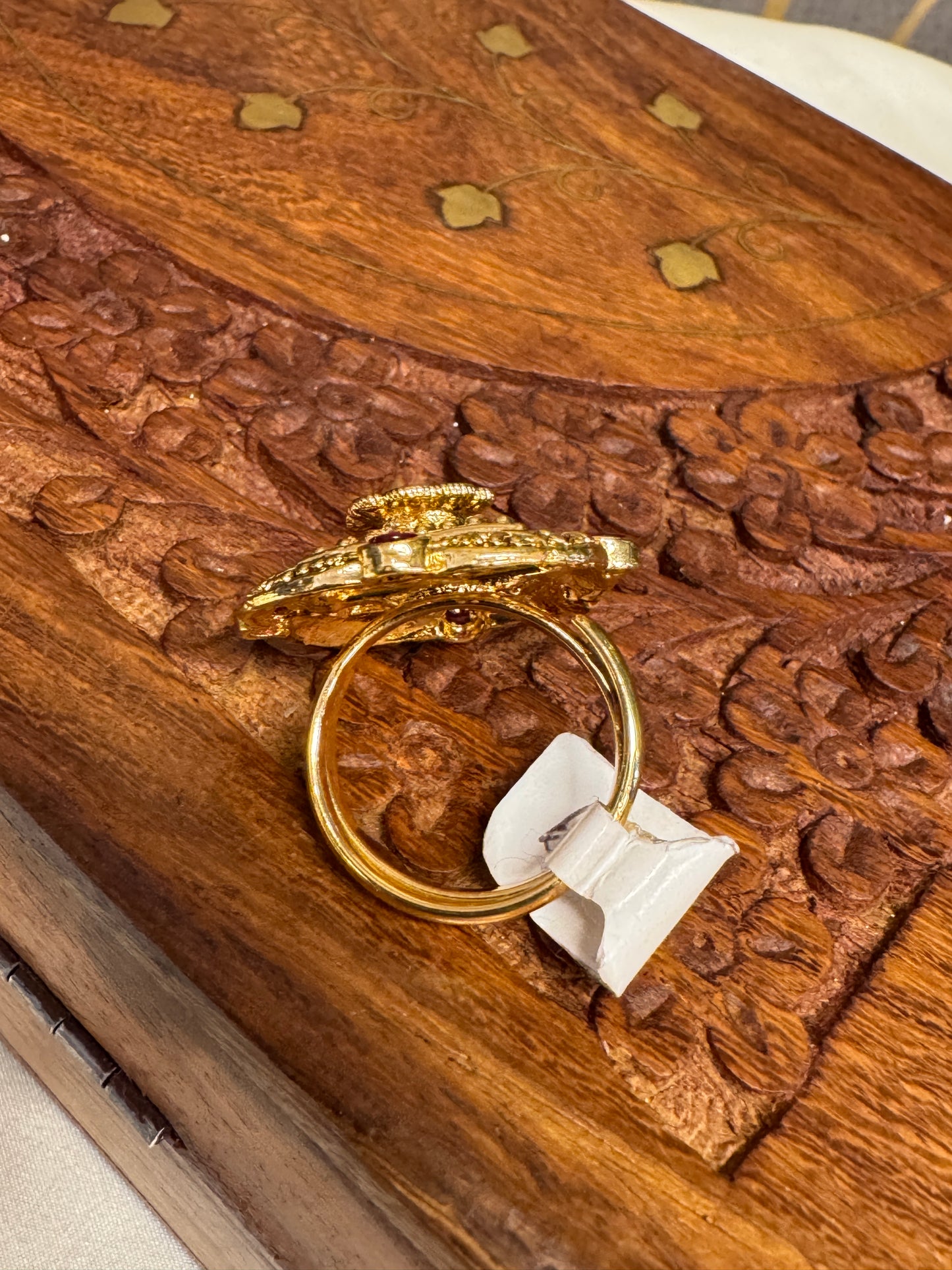 Antique Gold Plated Finger Ring