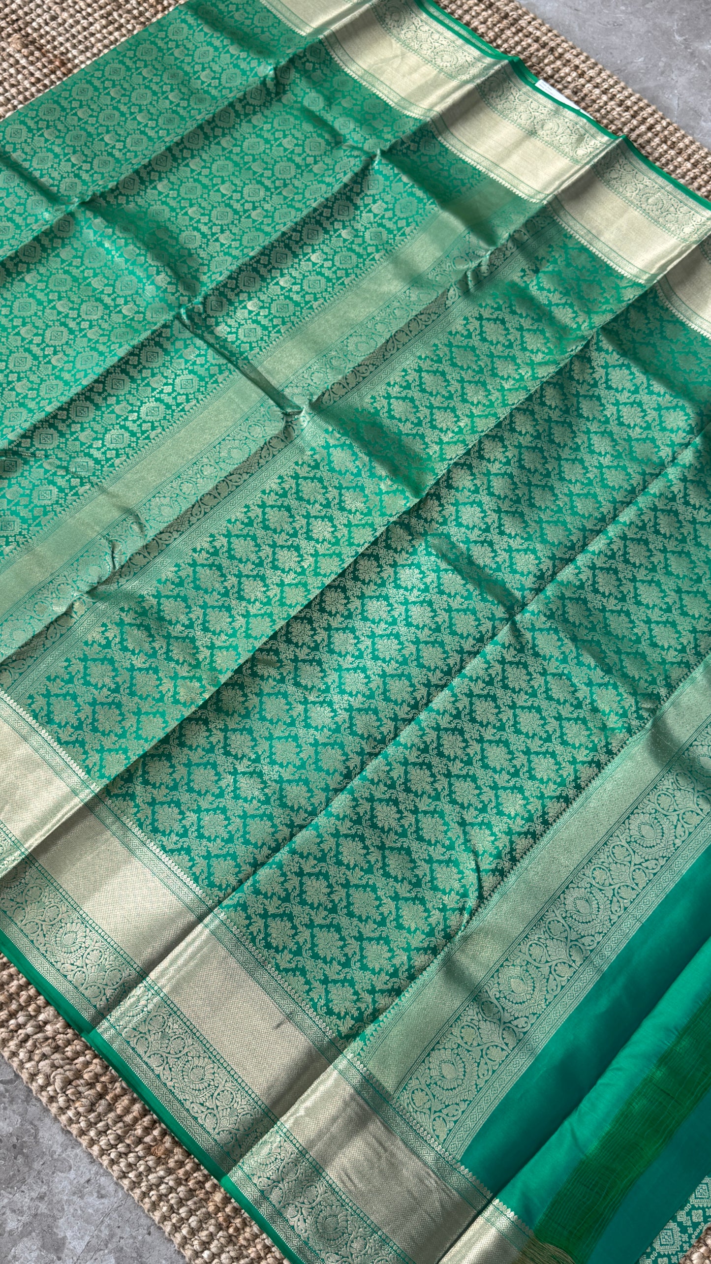 Pure Kanchivaram Silk Saree – Exquisite Green