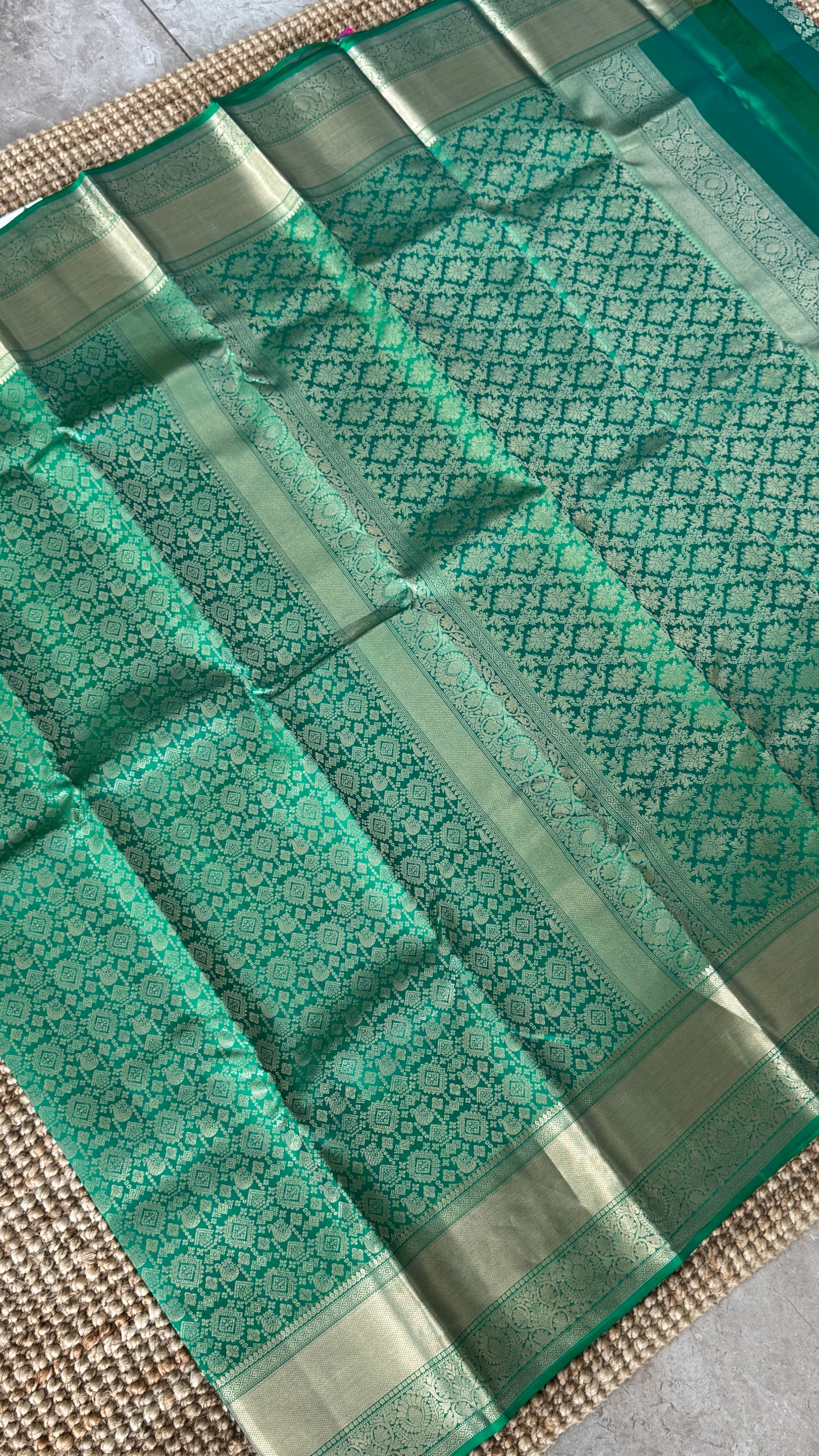 Pure Kanchivaram Silk Saree – Exquisite Green