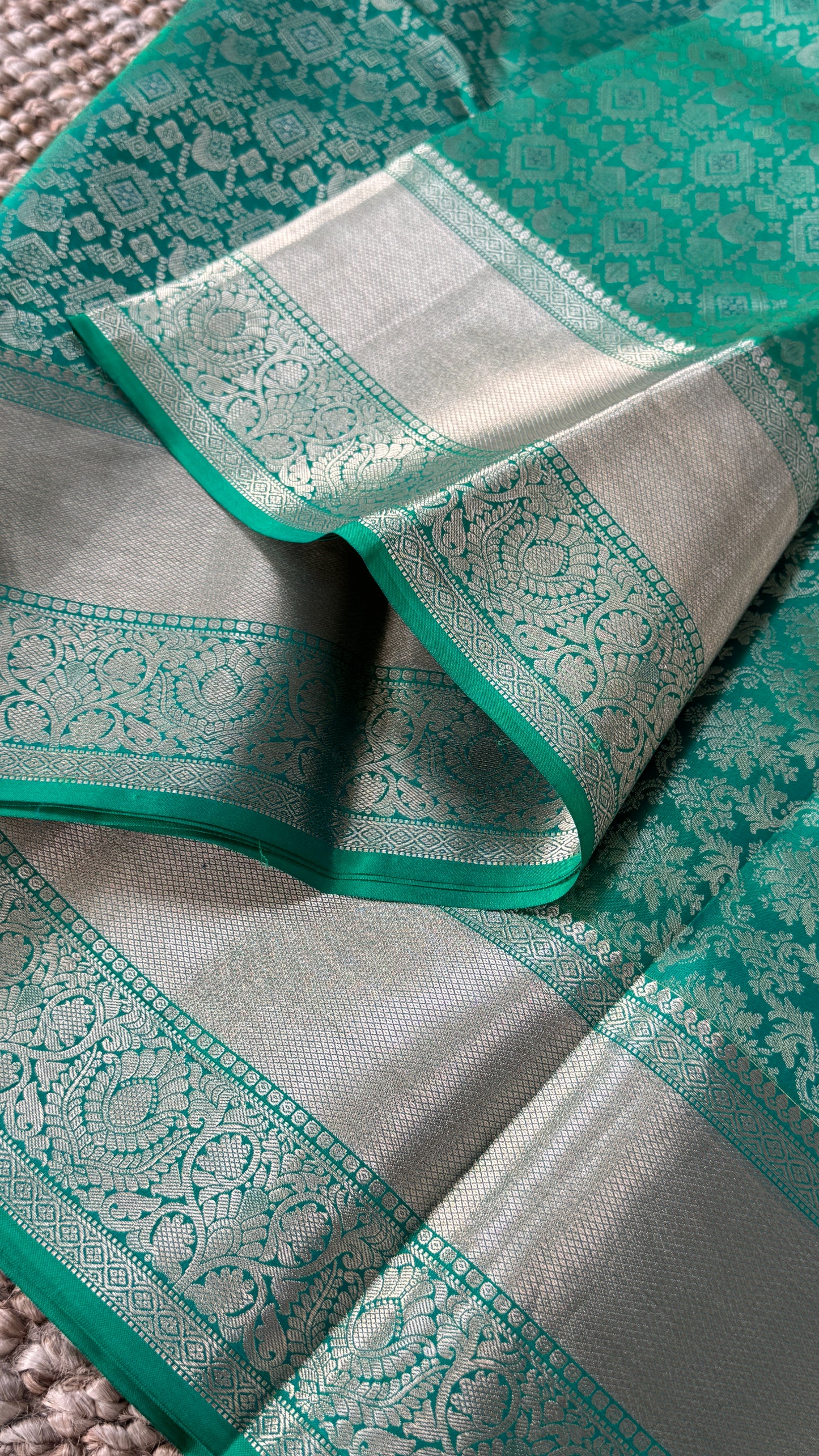 Pure Kanchivaram Silk Saree – Exquisite Green