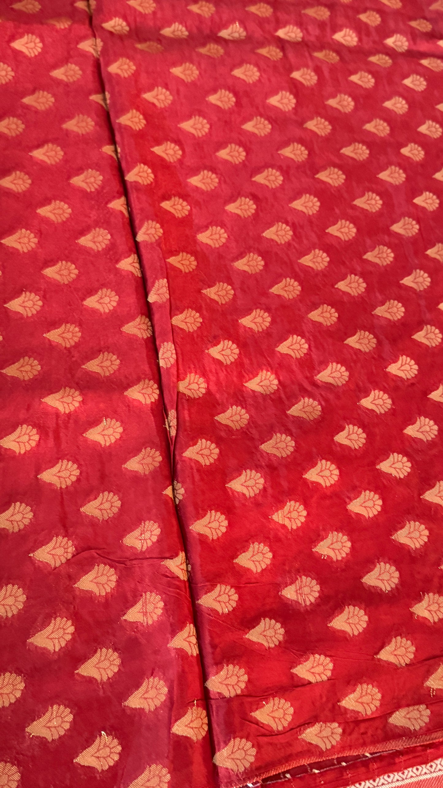 Soft Tissue Silk Saree in Unique Rust Shade with Intricate Animal Motifs
