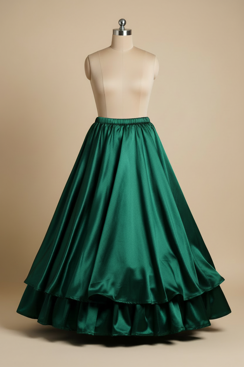 image for Custom Matching Satin Petticoat