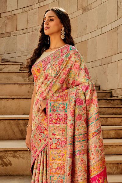 Kashmiri Pashmina Silk Sarees