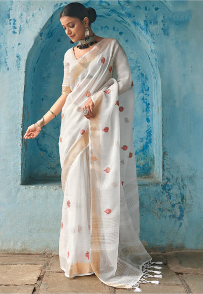 Linen & Giccha Silk Sarees