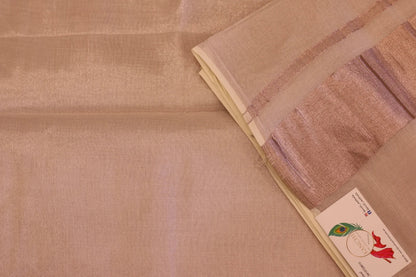 Onam Rose Gold borderless Saree