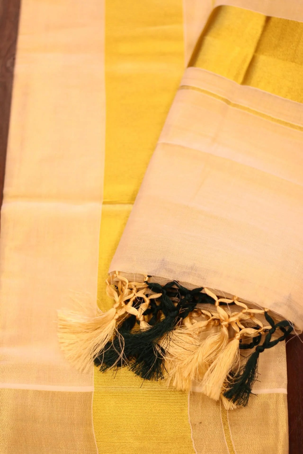 Onam Half Saree – Set Mundu – Maroon, Red, Bottle Green and Olive green