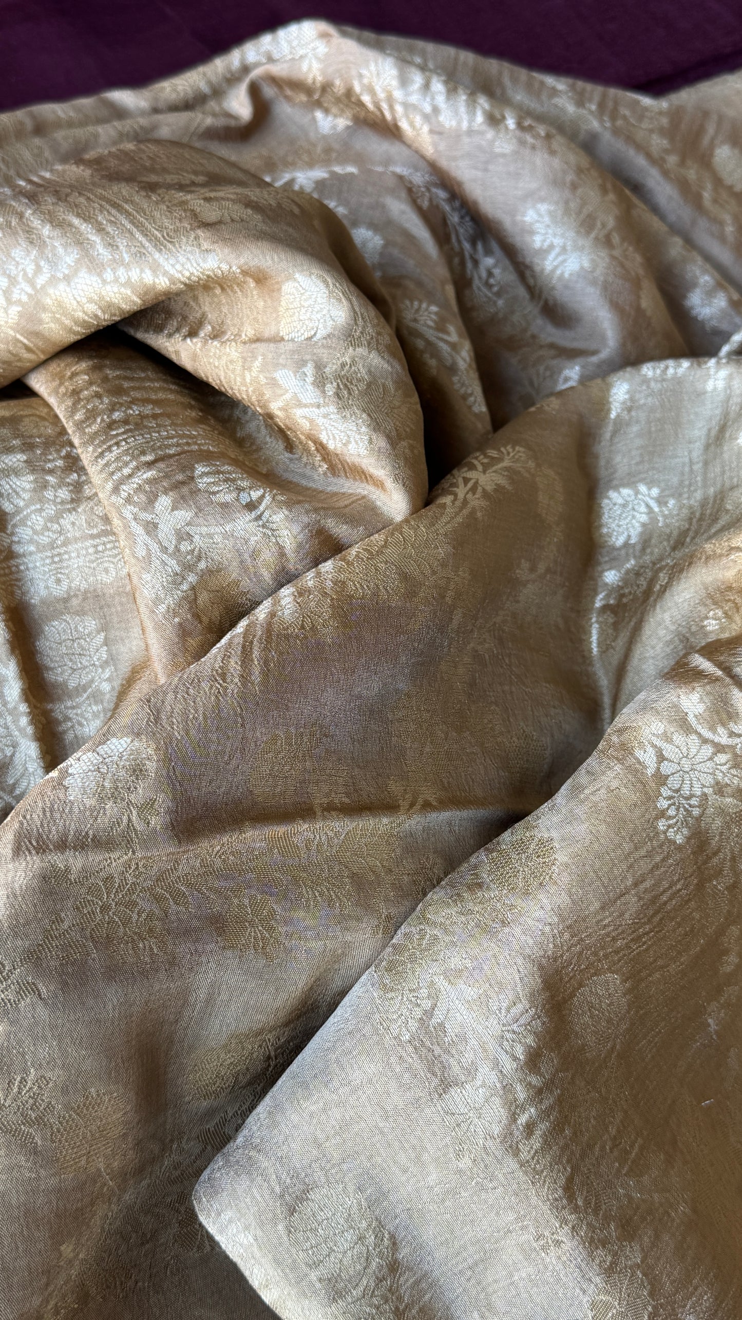 Munga Silk Banarasi Sarees - Subtle Gold Elegance