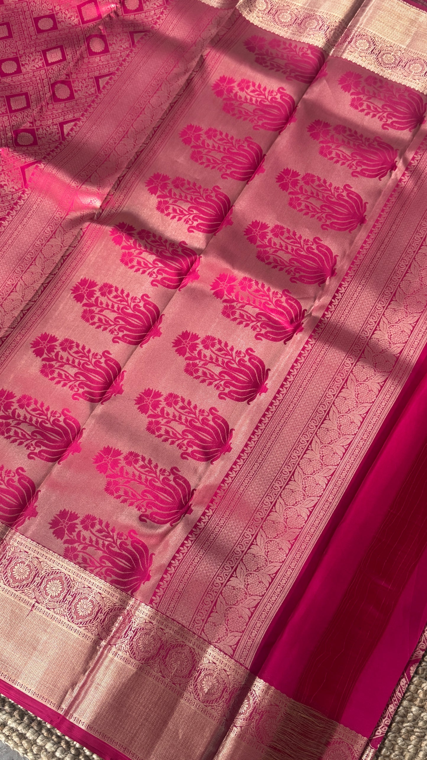 Pure Kanchivaram Silk Saree – Pink