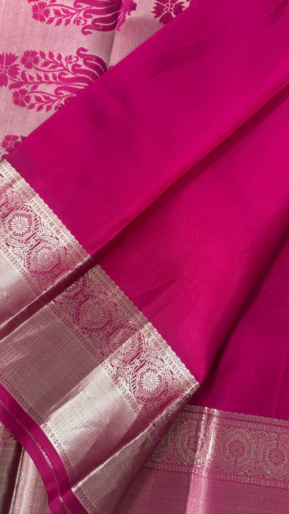 Pure Kanchivaram Silk Saree – Pink