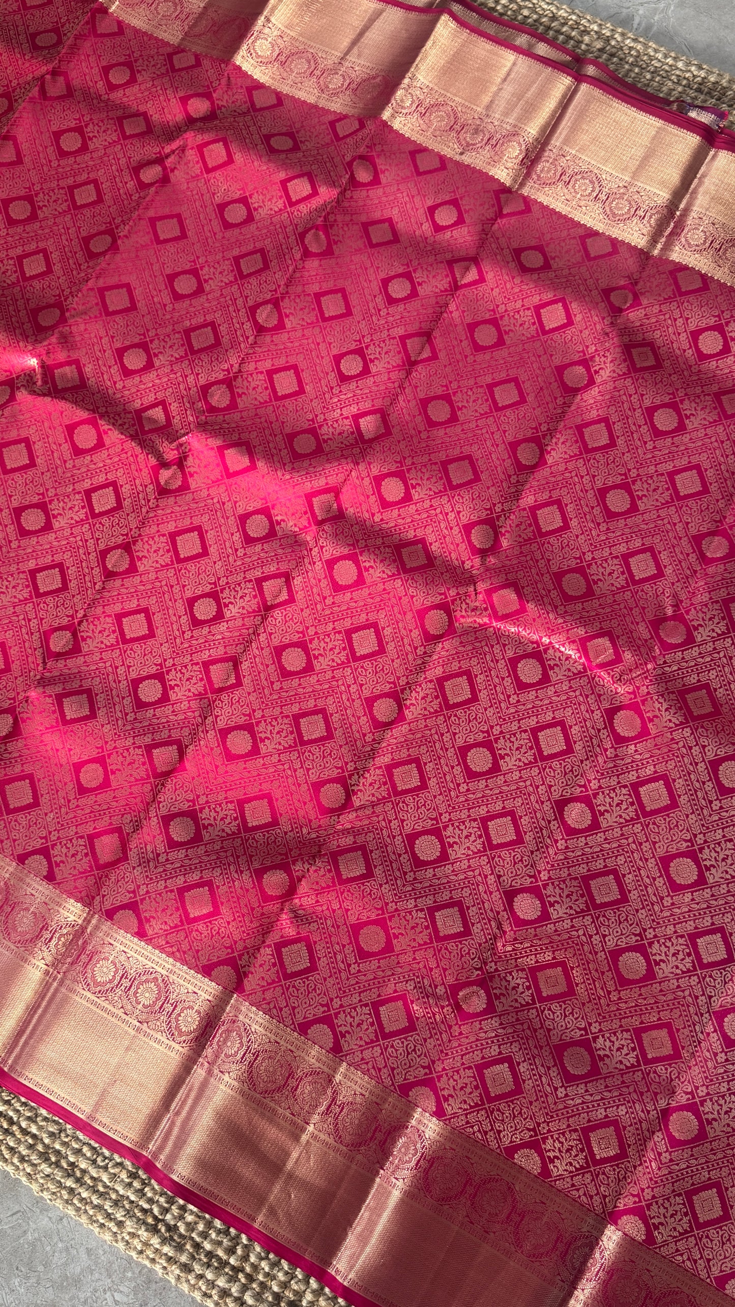 Pure Kanchivaram Silk Saree – Pink