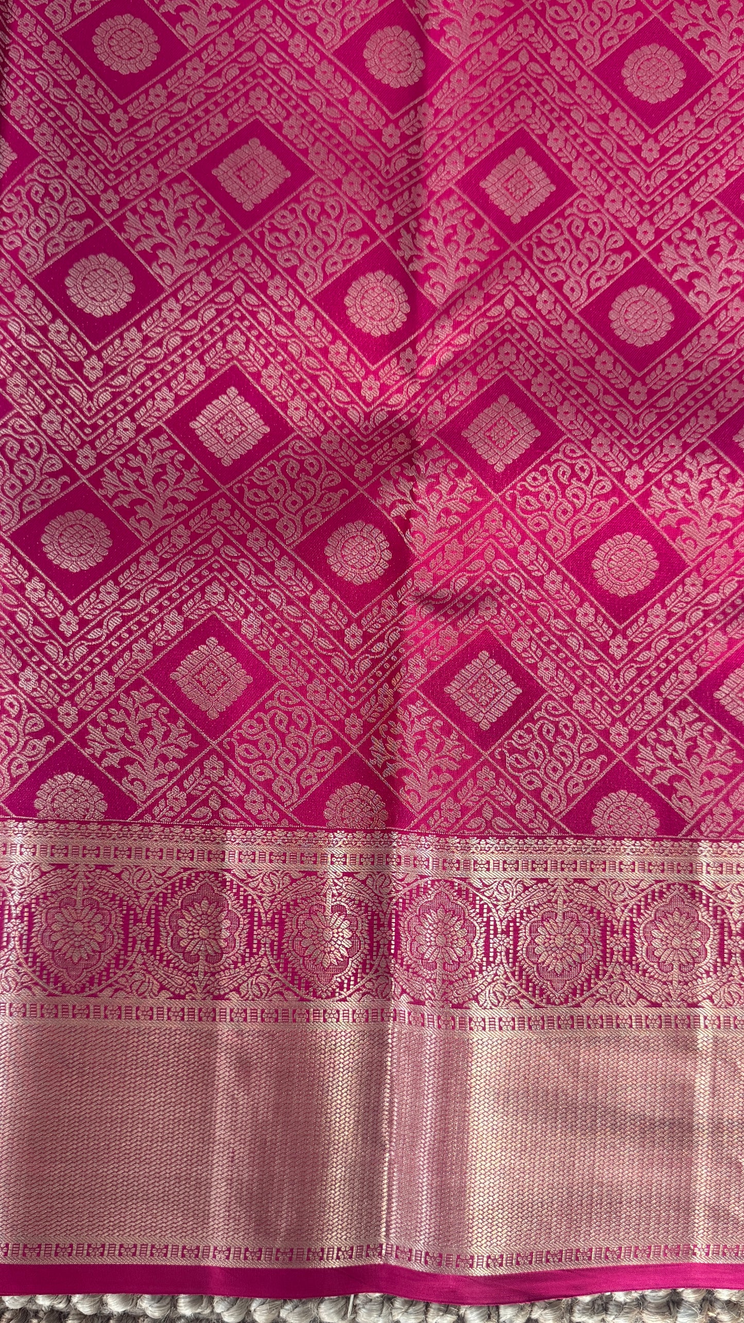 Pure Kanchivaram Silk Saree – Pink