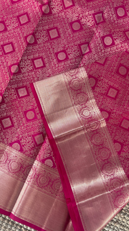Pure Kanchivaram Silk Saree – Pink