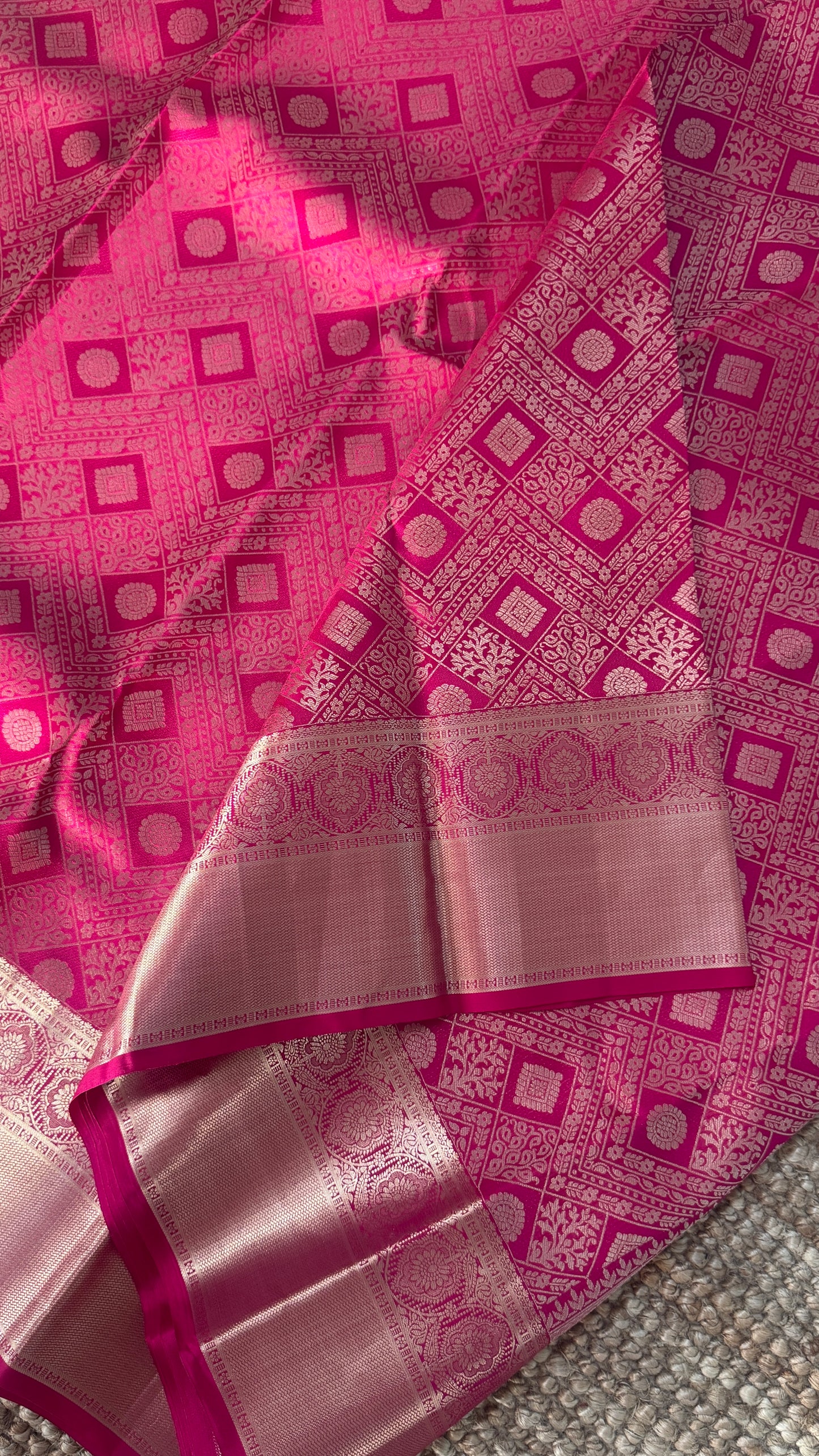 Pure Kanchivaram Silk Saree – Pink