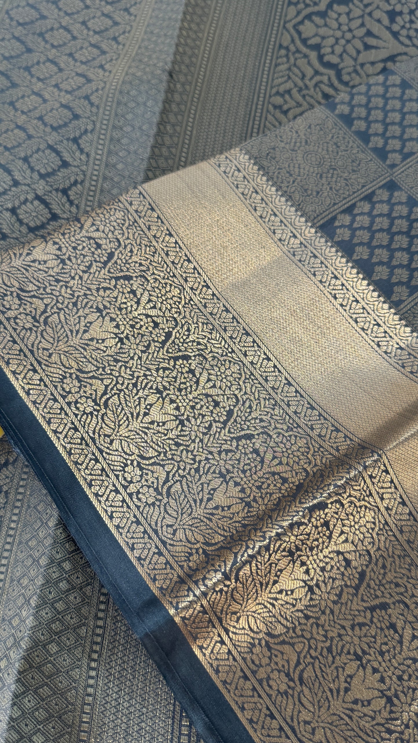 Pure Kanchivaram Silk Saree – Grey
