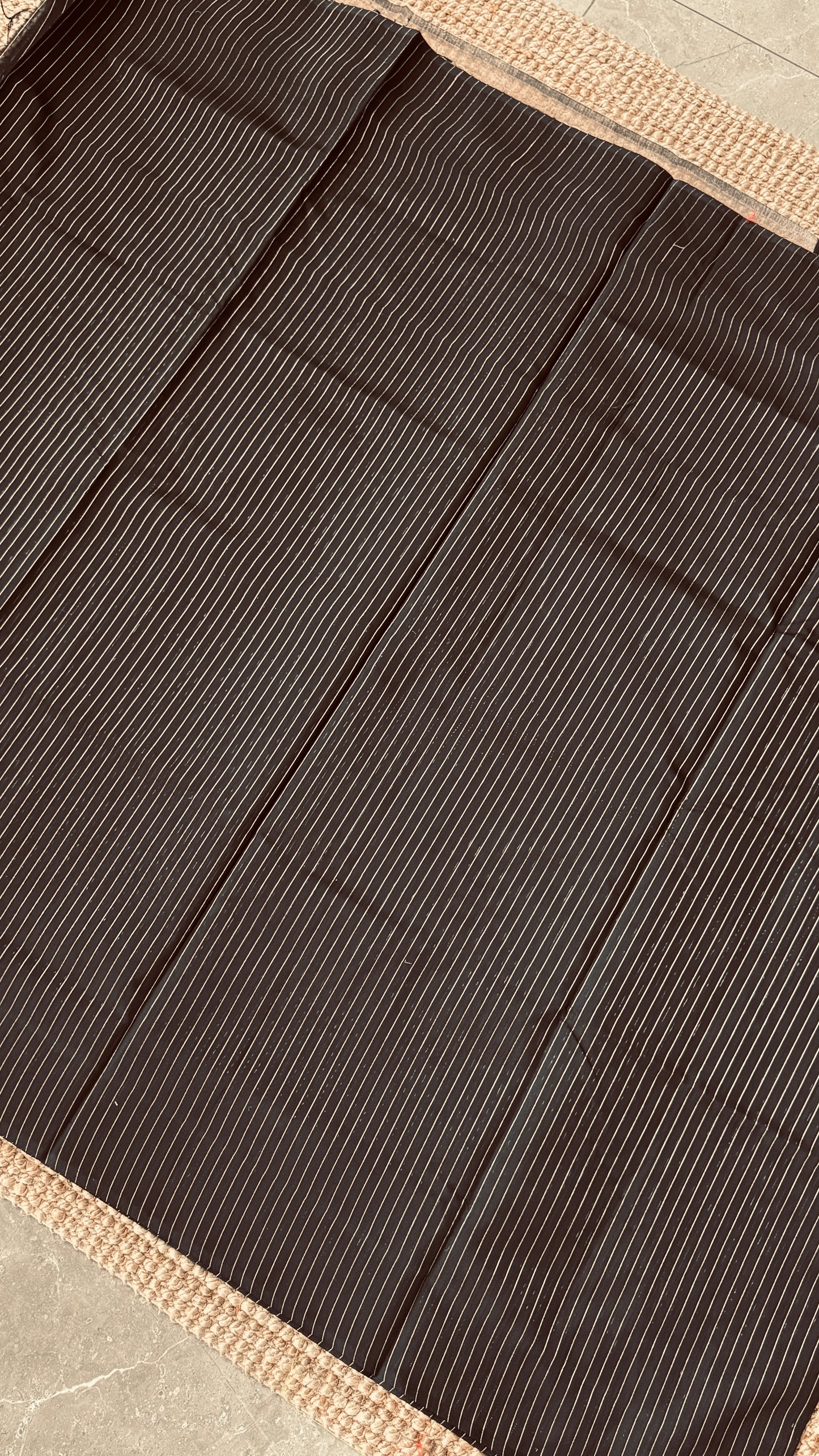 Purely Handwoven - Black with Silver Tissue Zari Weaving