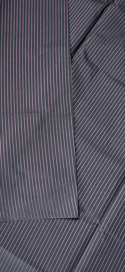 Purely Handwoven - Black with Pink Tissue Zari Weaving