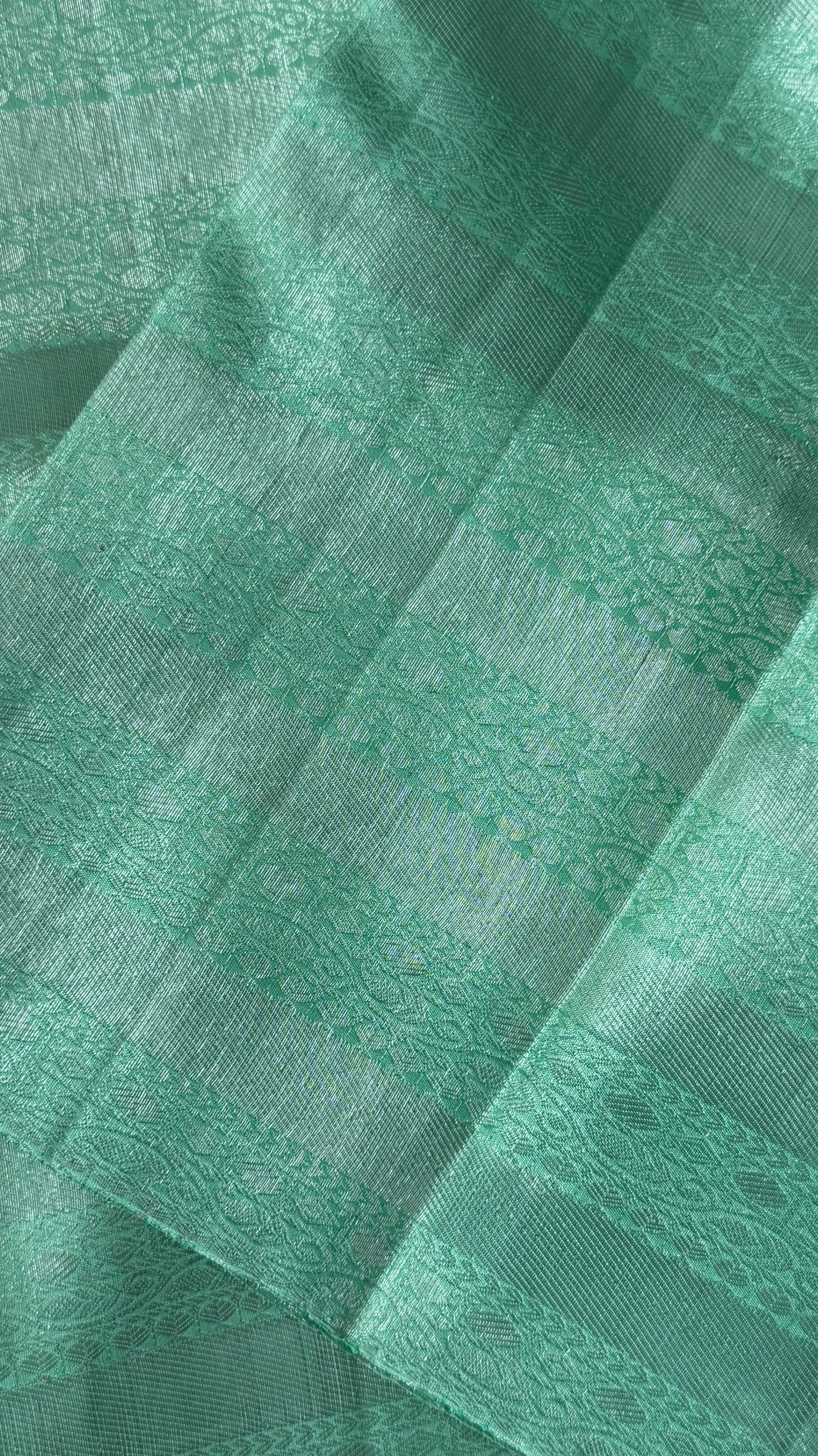 Pure Kanchivaram Silk Saree – Mint / Sea Green Elegance Woven in Tradition