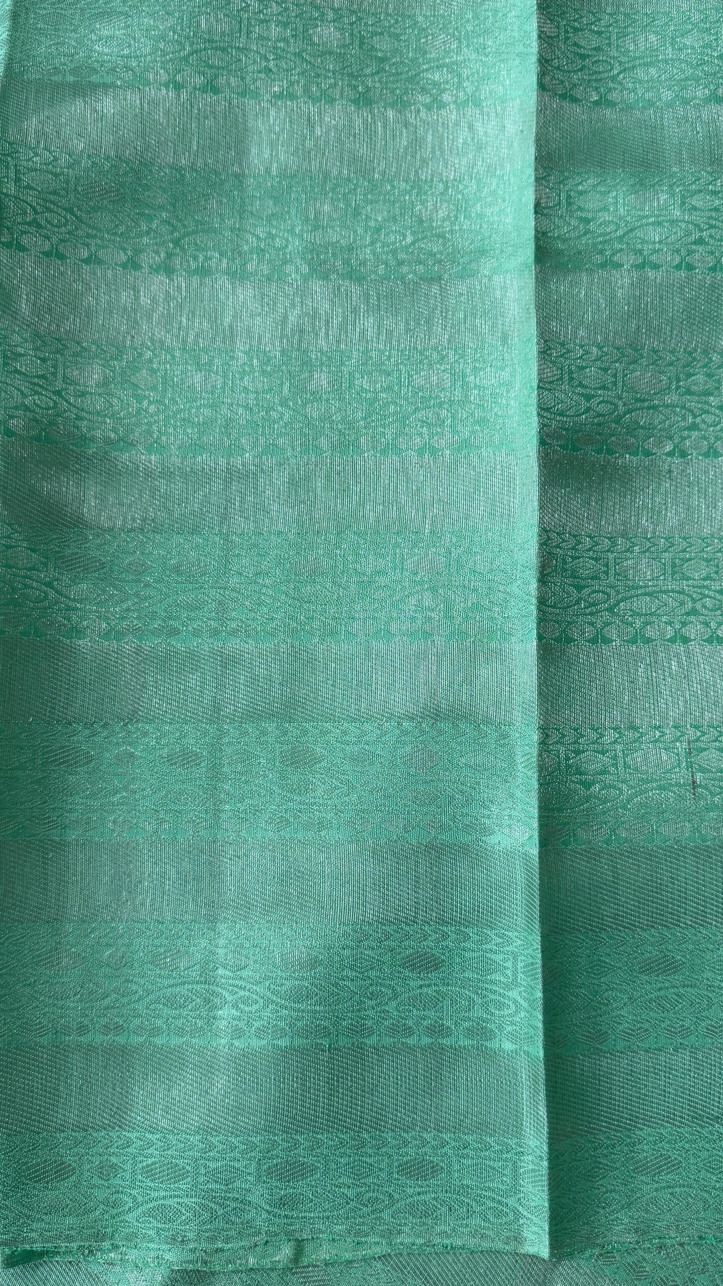 Pure Kanchivaram Silk Saree – Mint / Sea Green Elegance Woven in Tradition