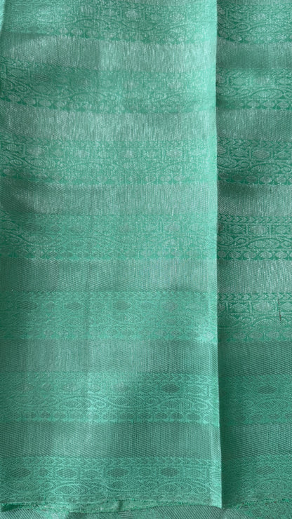 Pure Kanchivaram Silk Saree – Mint / Sea Green Elegance Woven in Tradition