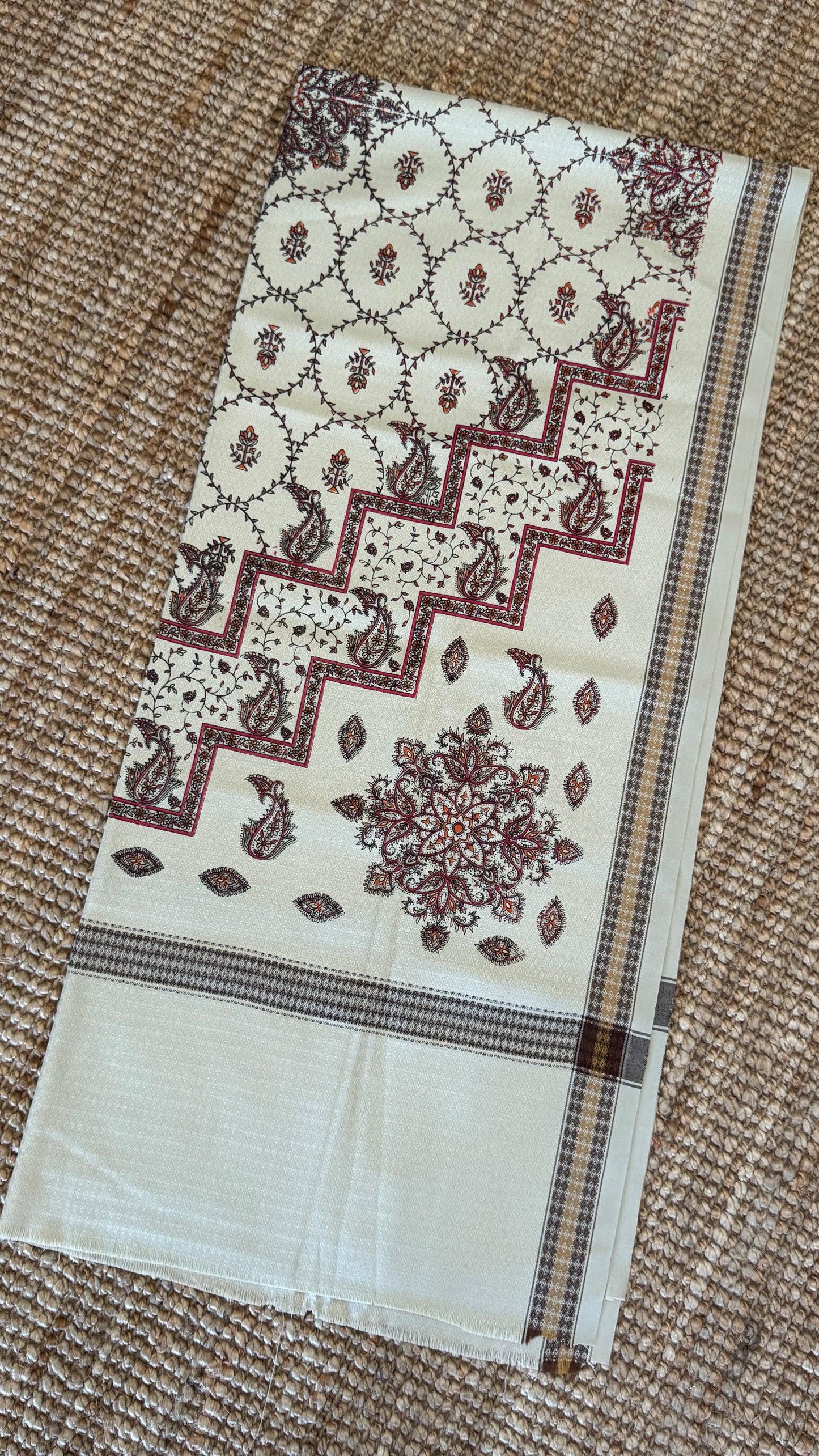 Shawls - Printed Beige