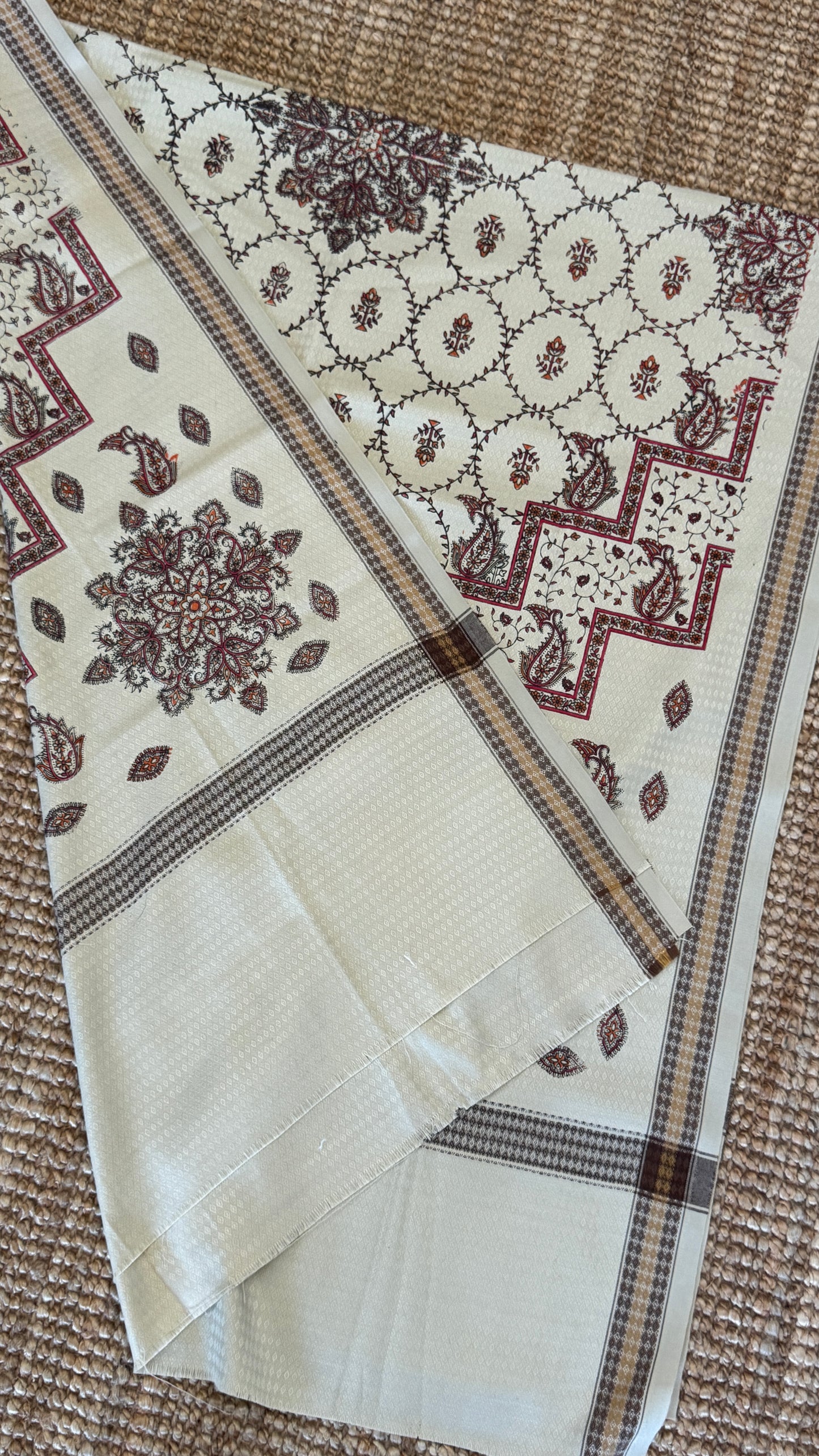 Shawls - Printed Beige